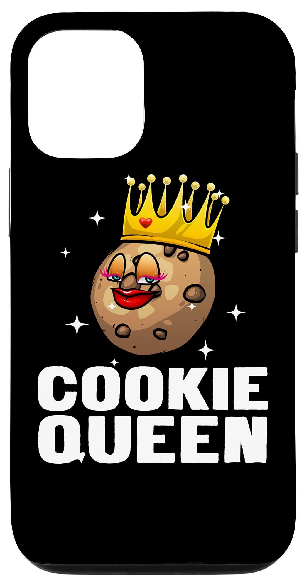 Funny Cookie Queen iPhone 12/12 Pro Case - Cool Culinary Baker Gift for Men - Perfect for Baking Enthusiasts & Kitchen Lovers