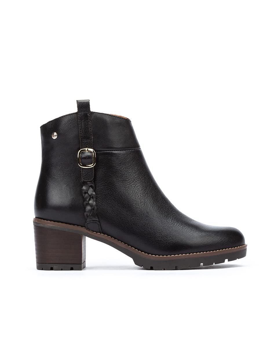 PIKOLINOS Women's Leather High-Heel Ankle Boots - Llanes Collection | Comfortable Dress Boots for Office, Party & Evening Wear
