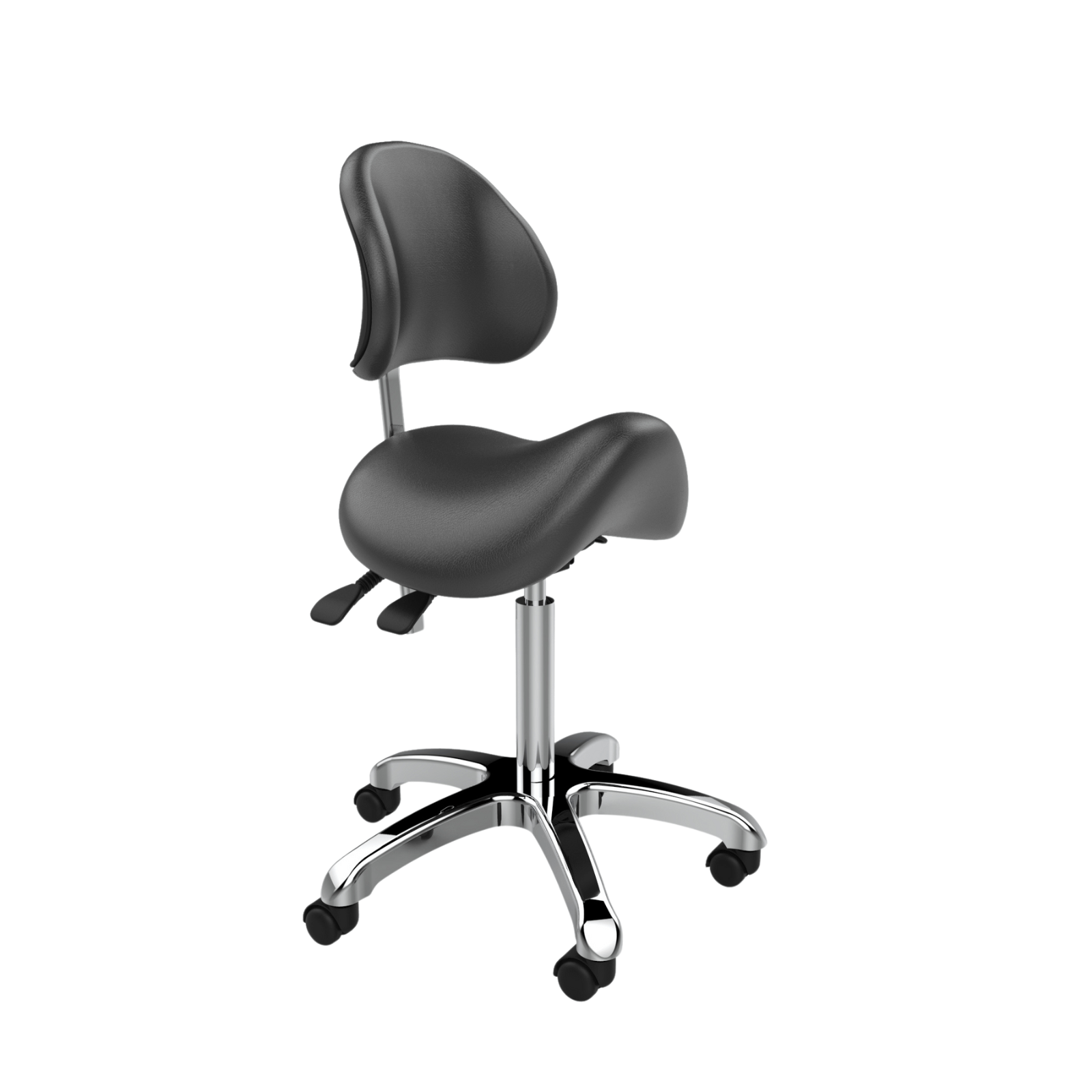 Professional Adjustable Beautician & Salon Stool (1025A) - Perfect for Hair Styling, Nail Art, and Makeup Application