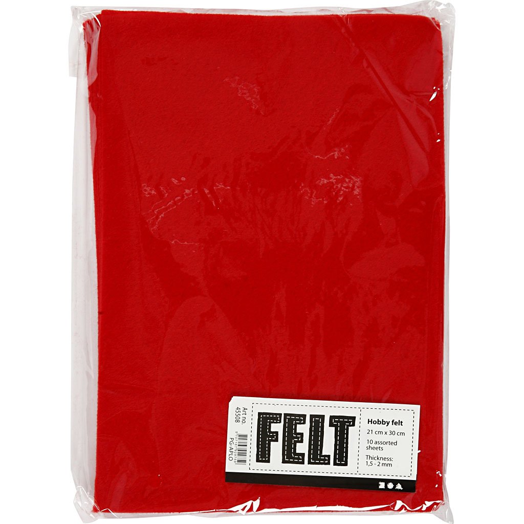 Red Craft Felt by Creativ Company - DIY & Scrapbooking Supplies