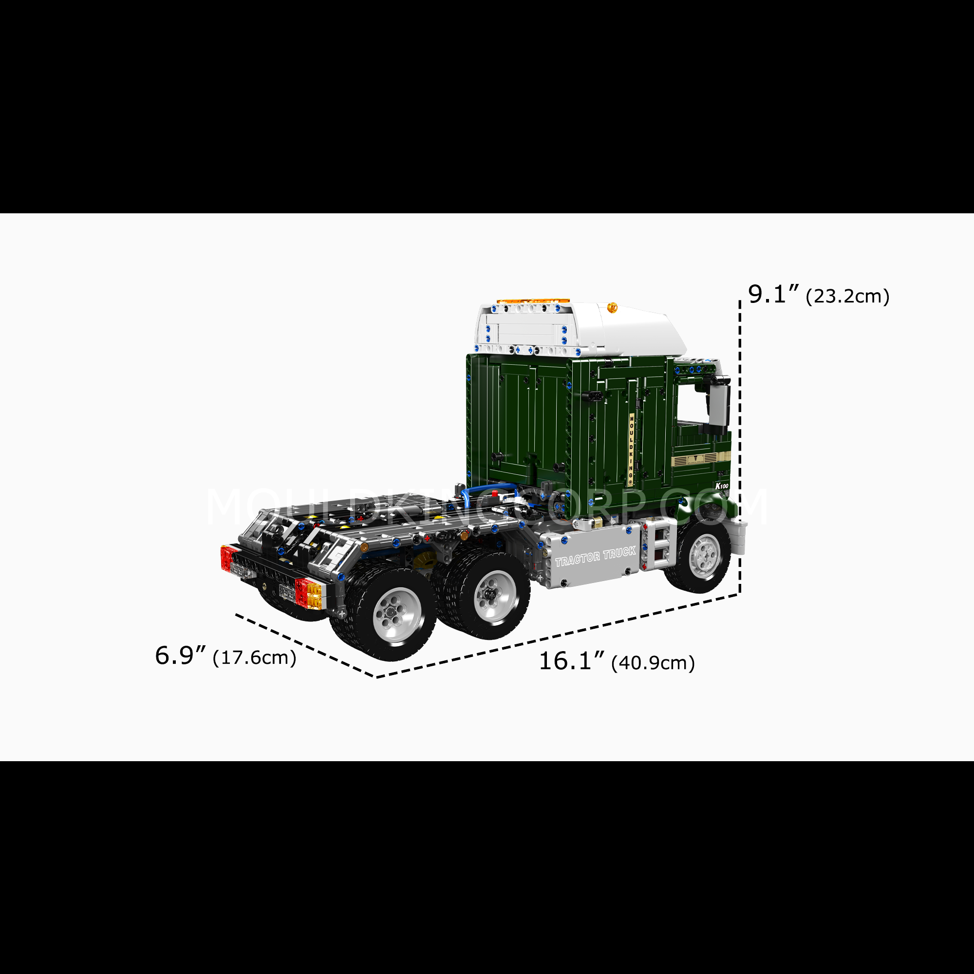 Mould King 13202 1970s American Cabover Truck Building Set - 2,181 Piece Model Kit for Adults & Teens | DIY Construction Toy for Collectors & Truck Enthusiasts | Perfect for Home Display & Gift Giving