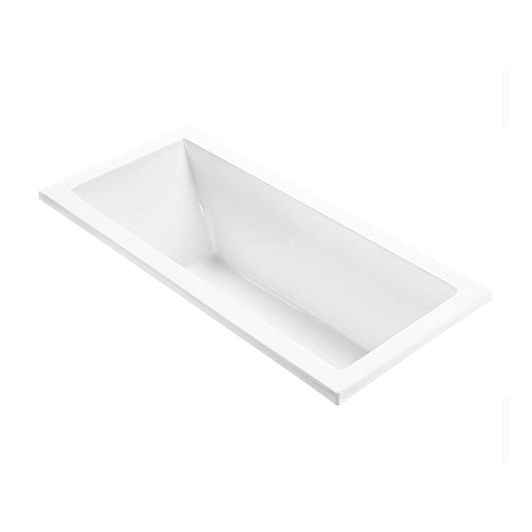 72 x 36 Inch Undermount Acrylic Whirlpool Bathtub - Andrea 3 Standard Combo End White Rectangle CXL 100 Gallons (20 1/4 Inch) - Perfect for Luxury Bathroom Renovations and Spa-Like Relaxation at Home