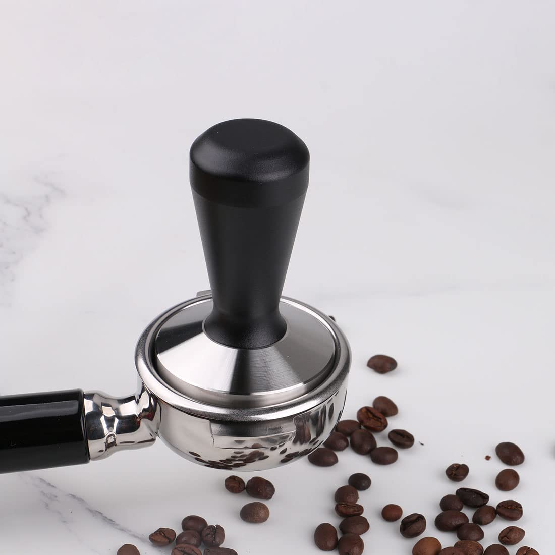 Premium 58mm Stainless Steel Coffee Tamper - Professional Barista Espresso Press for Perfect Coffee Grounds | Ideal for Home Brewing & Café Use