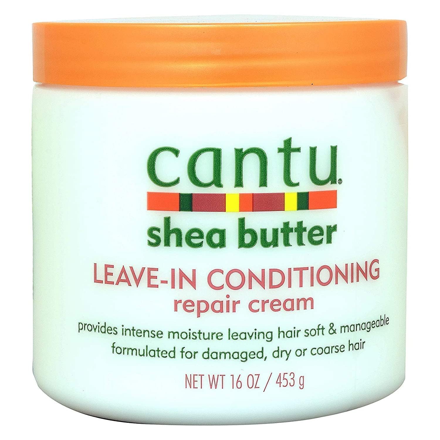 CANTU Shea Butter Leave-In Conditioning Repair Cream for Dry Hair - 453g (1 Count) | Hydrating & Nourishing Hair Treatment for Curly, Natural, Damaged Hair - Perfect for Daily Moisture & Repair