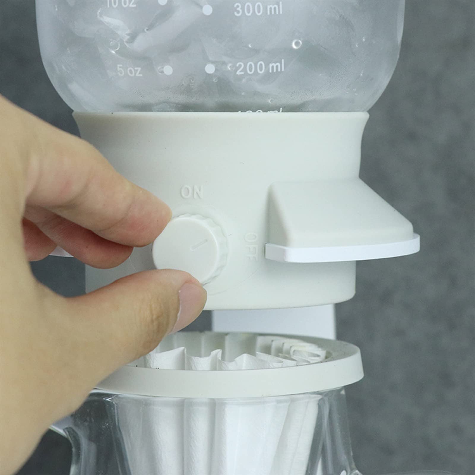 800ML Glass Cold Brew Coffee Maker with Adjustable Drip - Reusable Ice Drip Coffee Pot for Espresso, Iced Coffee & Cold Brew - Perfect for Home, Office & Outdoor Use