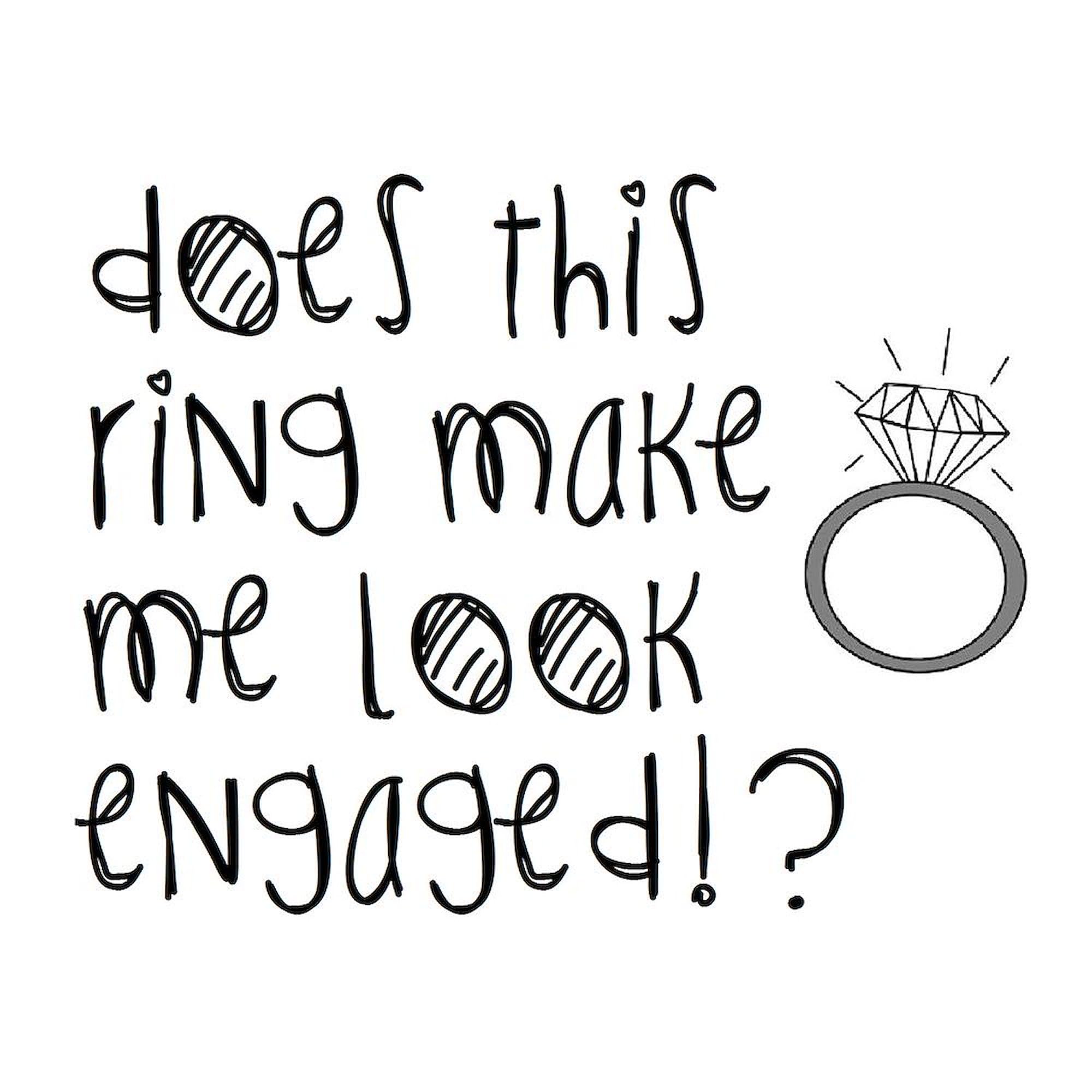 Engaged Ceramic Coffee Mug - 11 oz (325 ml) by CafePress - Perfect for Wedding Proposals, Bridal Showers & Anniversaries