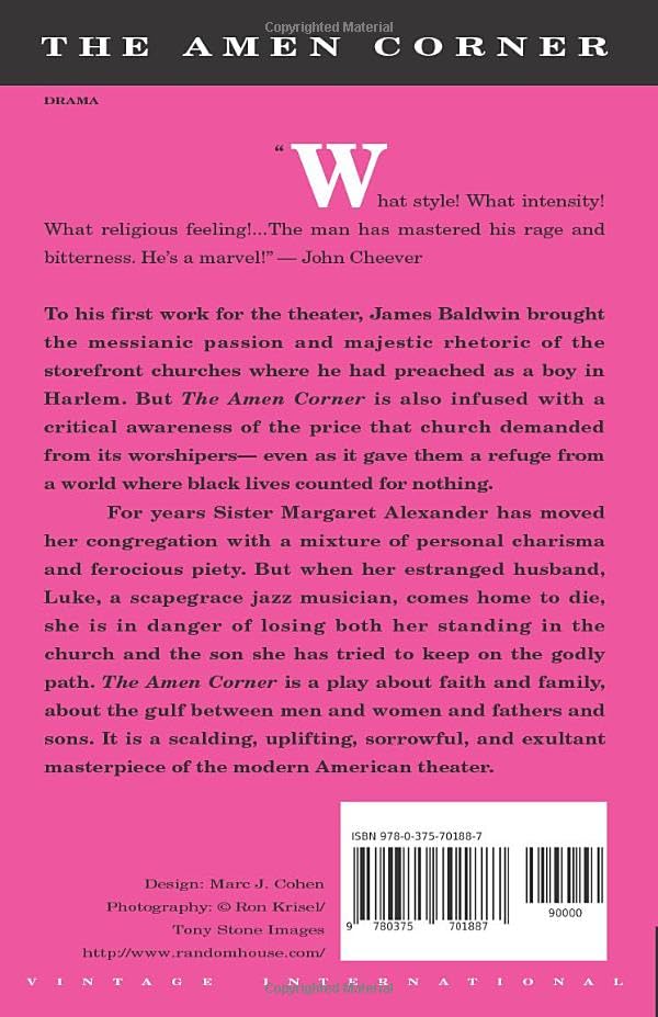 The Amen Corner: A Powerful Drama Play - Perfect for Theater Productions, Book Clubs & Literature Studies