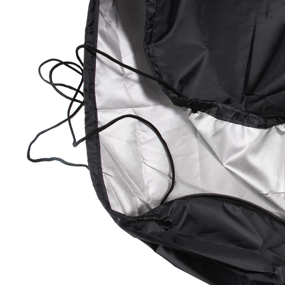 37-Inch Lightweight Waterproof Outboard Boat Motor Cover - Dustproof Engine Hood for Up to 5HP Motors | Perfect for Marine Protection & Winter Storage
