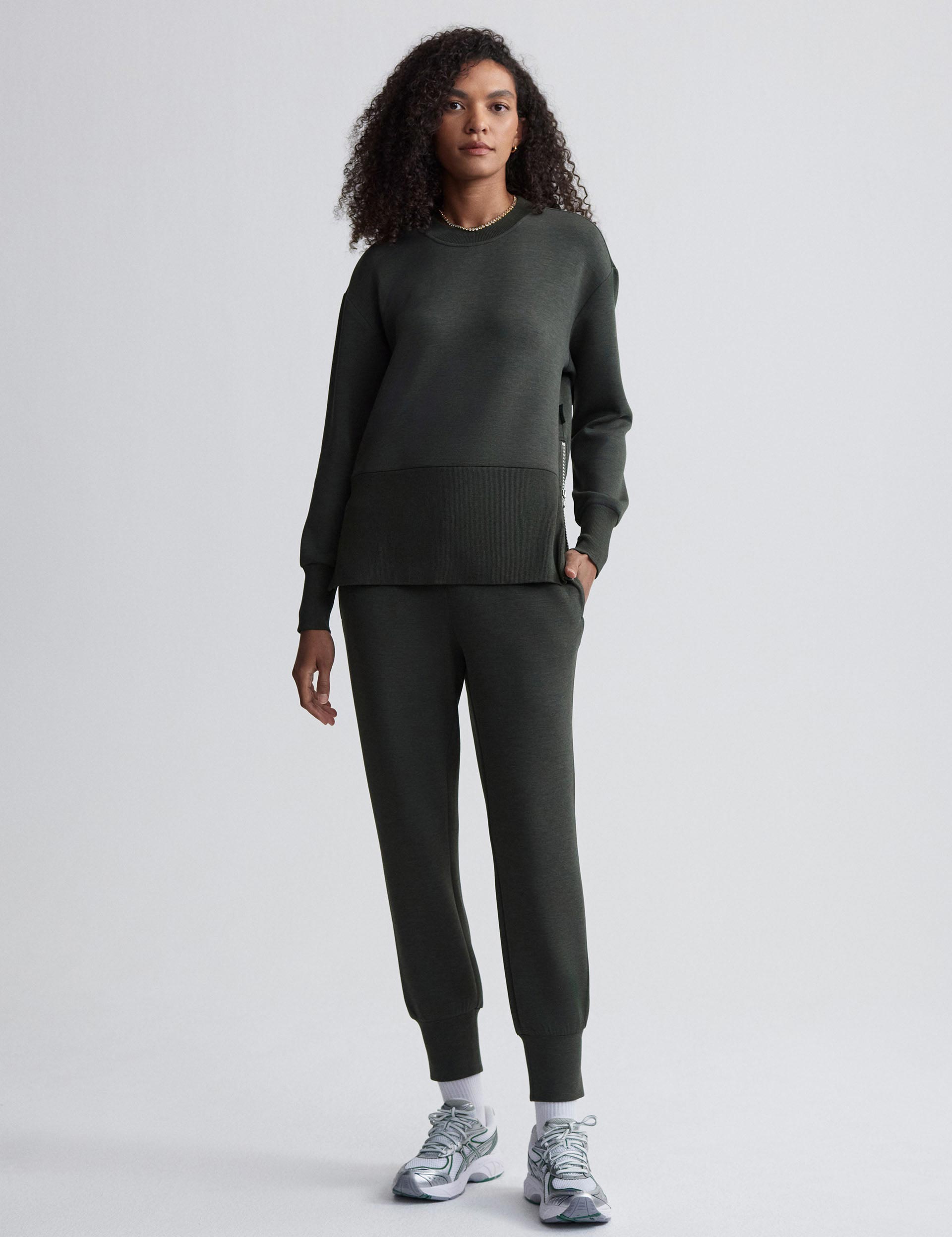 Lowry Sweat - Olive Marl Color Sweatshirt for Men & Women | Comfortable Casual Wear for Gym, Lounge & Everyday Outfits