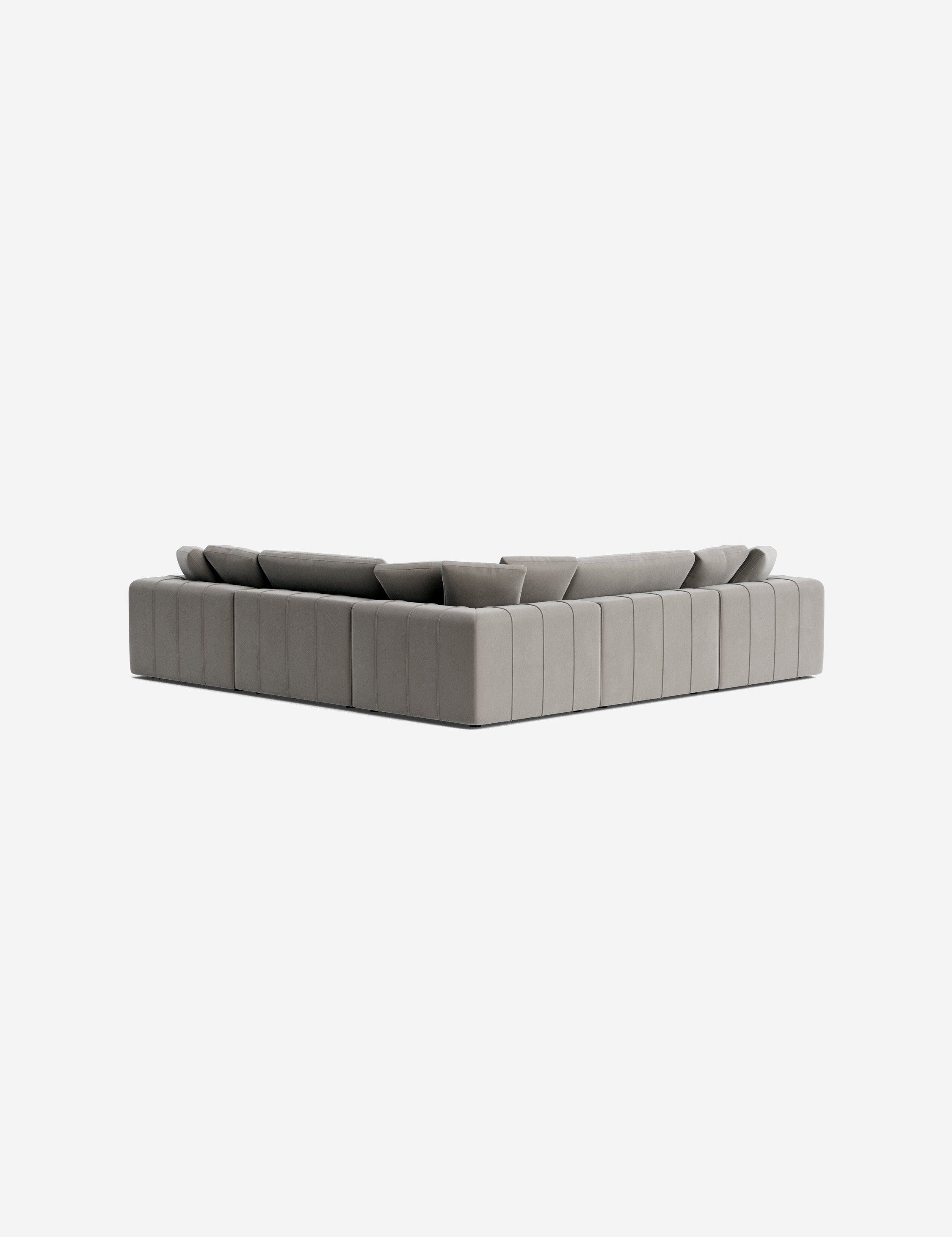 Capella Modular Corner Sectional Sofa - Modern L-Shaped Couch with Reversible Chaise, Soft Fabric Upholstery - Perfect for Living Room, Family Room & Home Theater