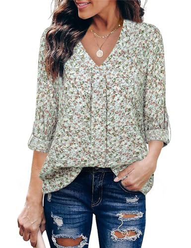 Floral Green Grey