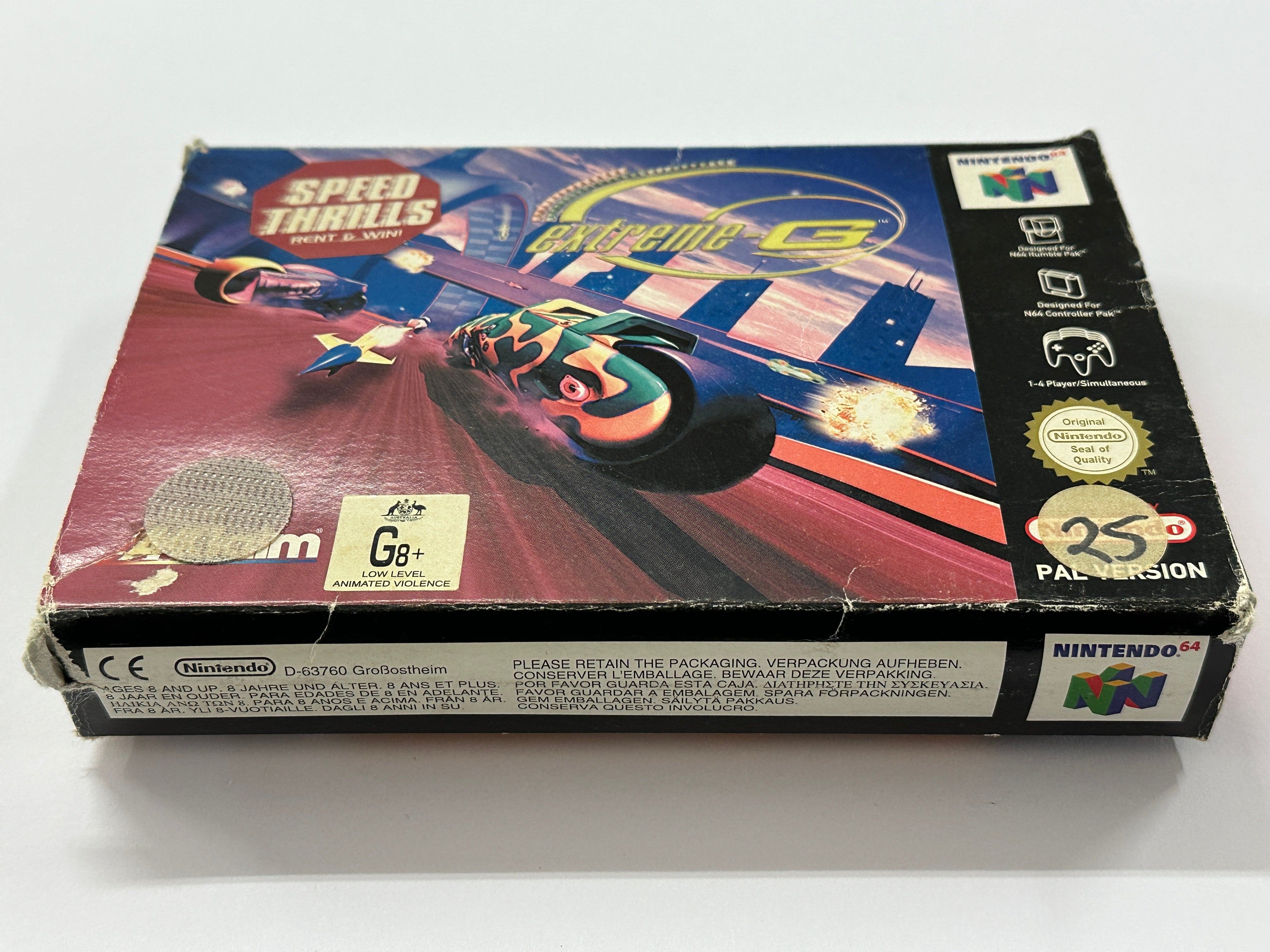 Extreme G Complete In Box - Nintendo 64 Racing Game - Retro Video Game Collector's Item - Perfect for Gaming Nostalgia & Retro Console Enthusiasts