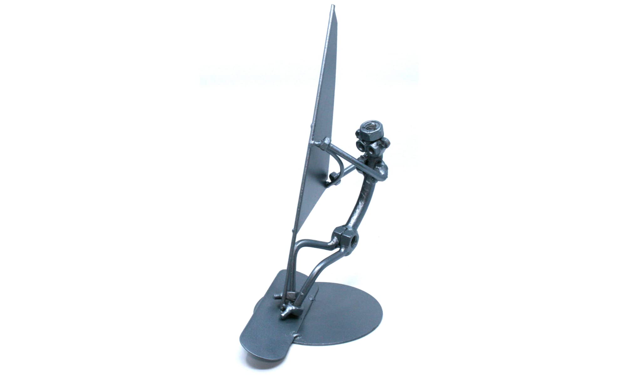 Handmade Surfing Men Nuts and Bolt Sculpture - Unique Surfing Gift for Men, Surfers & Surfing Lovers - Perfect for Home Decor, Office Desk, or Surfing Enthusiast Collection