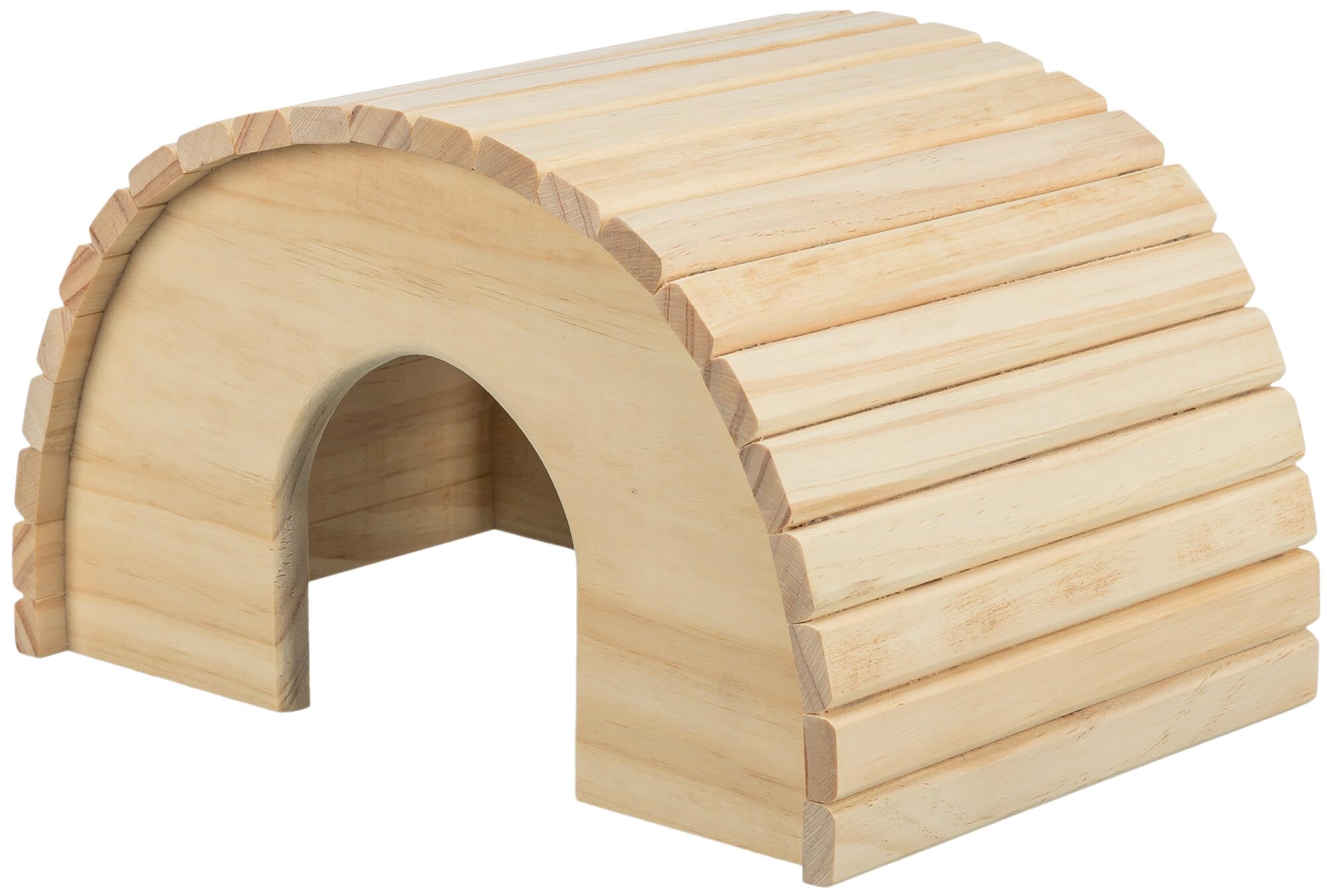 Trixie 61272 Natural Wooden Guinea Pig House - Cozy Small Animal Shelter for Hamsters & Rabbits - Perfect for Indoor & Outdoor Pet Playpens