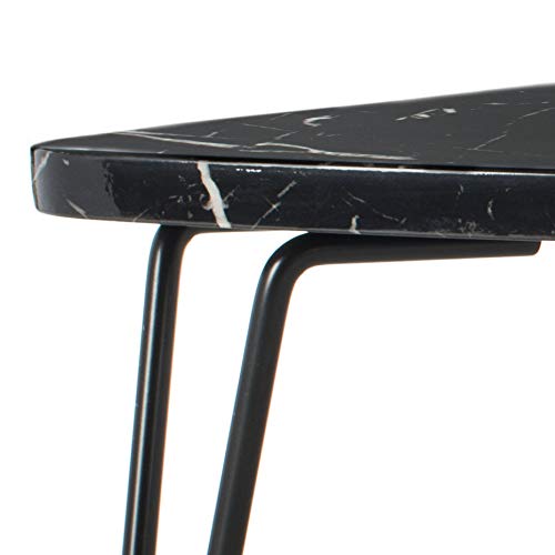 Safavieh Jacky Black Faux Marble Coffee Table - Modern Living Room Center Table for Home Decor, Small Space Furniture, Apartment Essentials