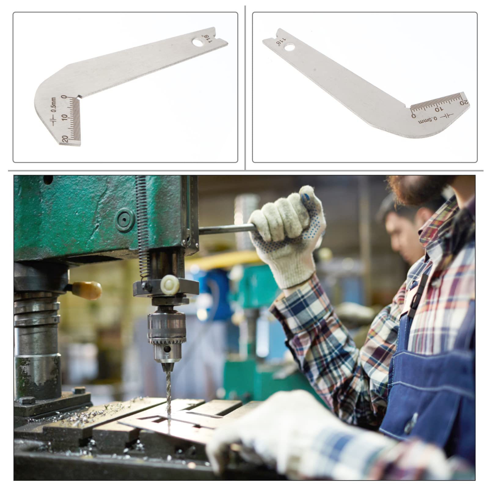 Welding Gauge & Drill Bit Set - Precision Measuring Tools for Home Improvement & DIY Projects