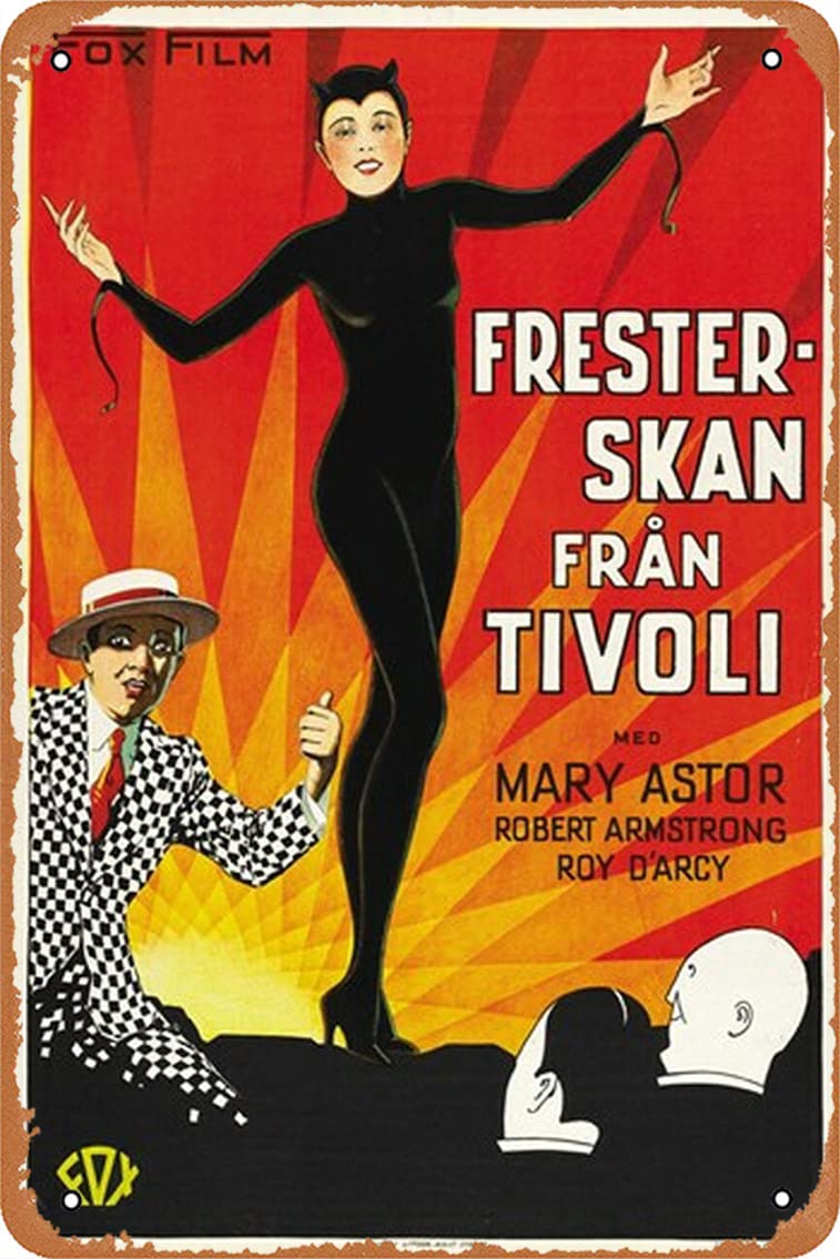 Vintage The Woman from Hell Movie Poster Tin Sign - 8x12 Inch Retro Metal Wall Art for Home, Bar, Cafe & Man Cave Decor - Multicolor