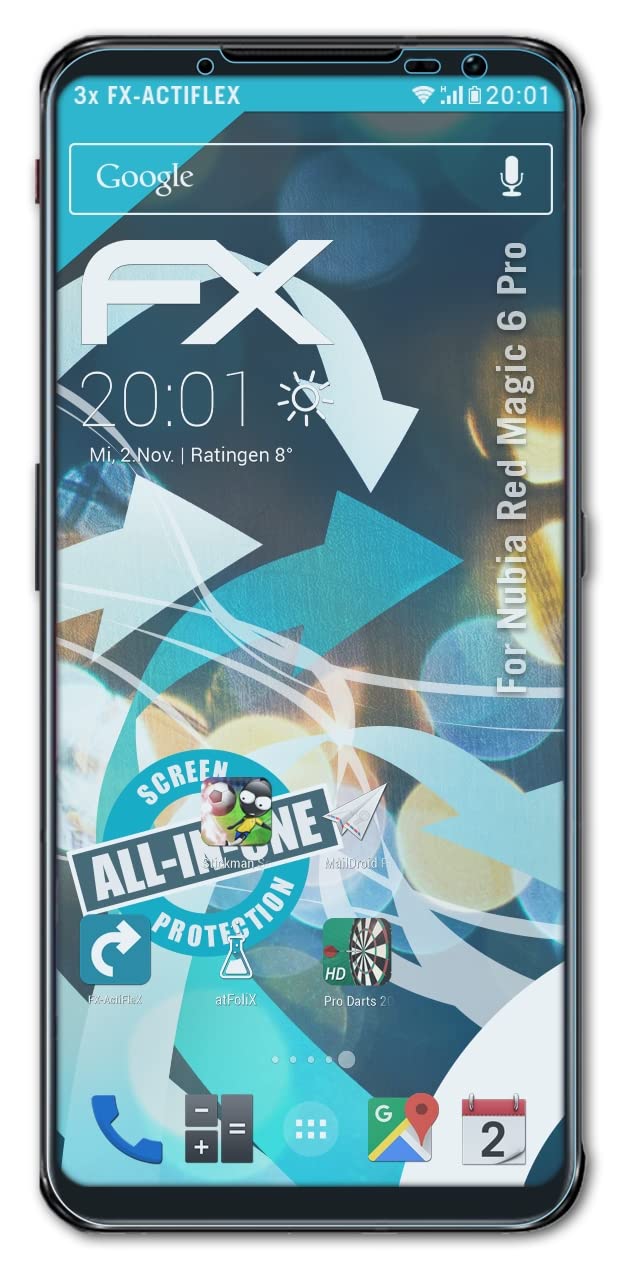 RedMagic 6 Pro Screen Protector - 3 Pack Ultra Clear Flexible FX Film | HD Touchscreen Protection for Gaming & Daily Use