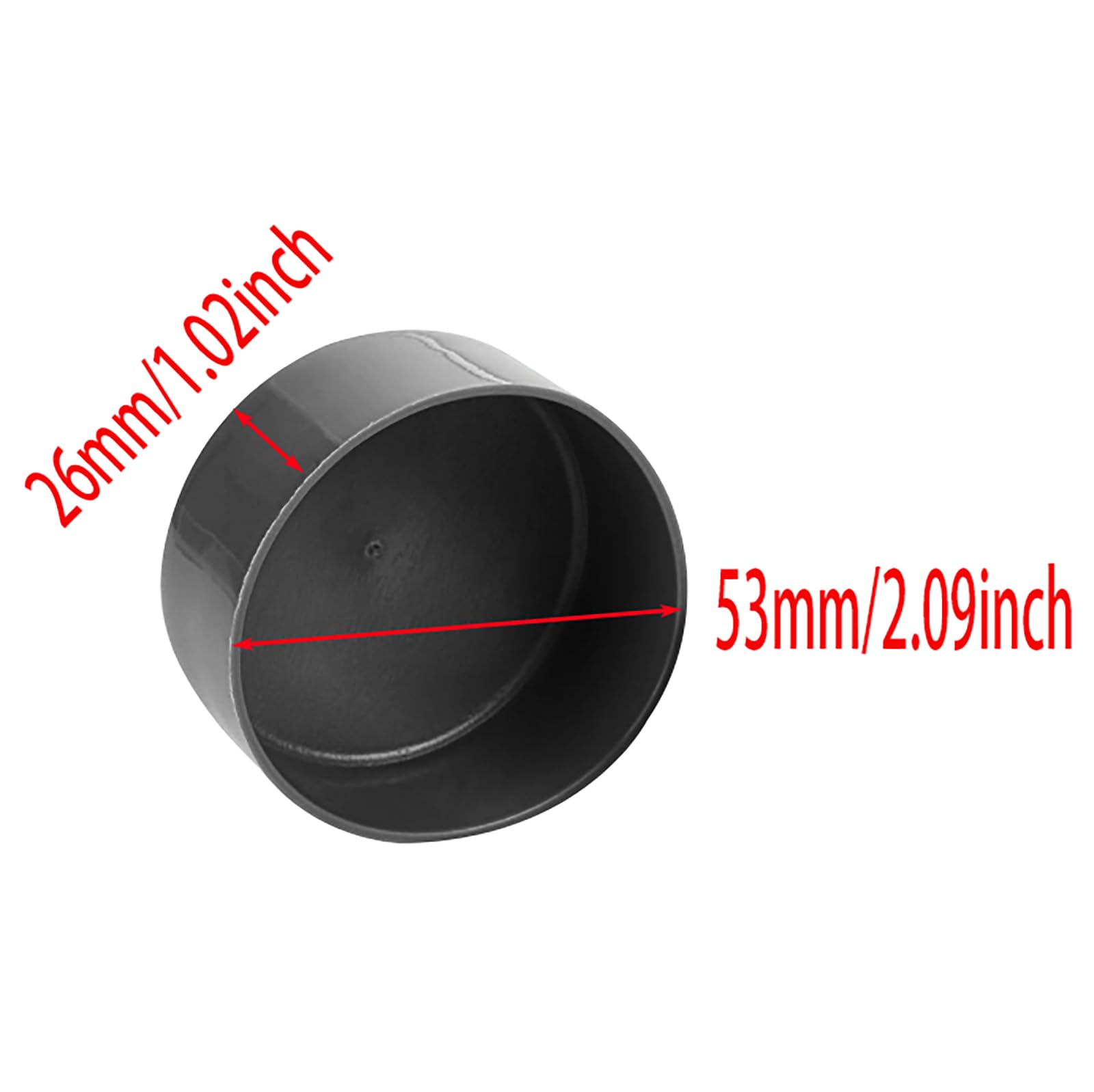 4 Pack 1.98 Inch Grey Rubber Bearing Dust Protector Covers - Wheel Hub Dust Caps for Trailers, Trucks & RVs - Durable Replacement Bearing Protectors for Heavy-Duty Use & Off-Road Protection