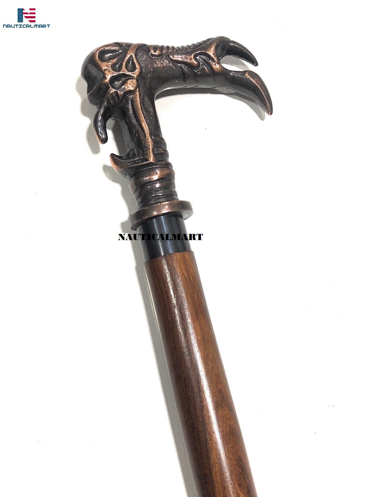 Premium Handcrafted Dragon Wooden Walking Cane for Men - Fashionable & Unique Walking Stick - Ideal for Hiking, Travel, and Elderly Support