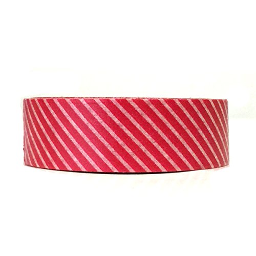 Fire Red Diagonal Stripes