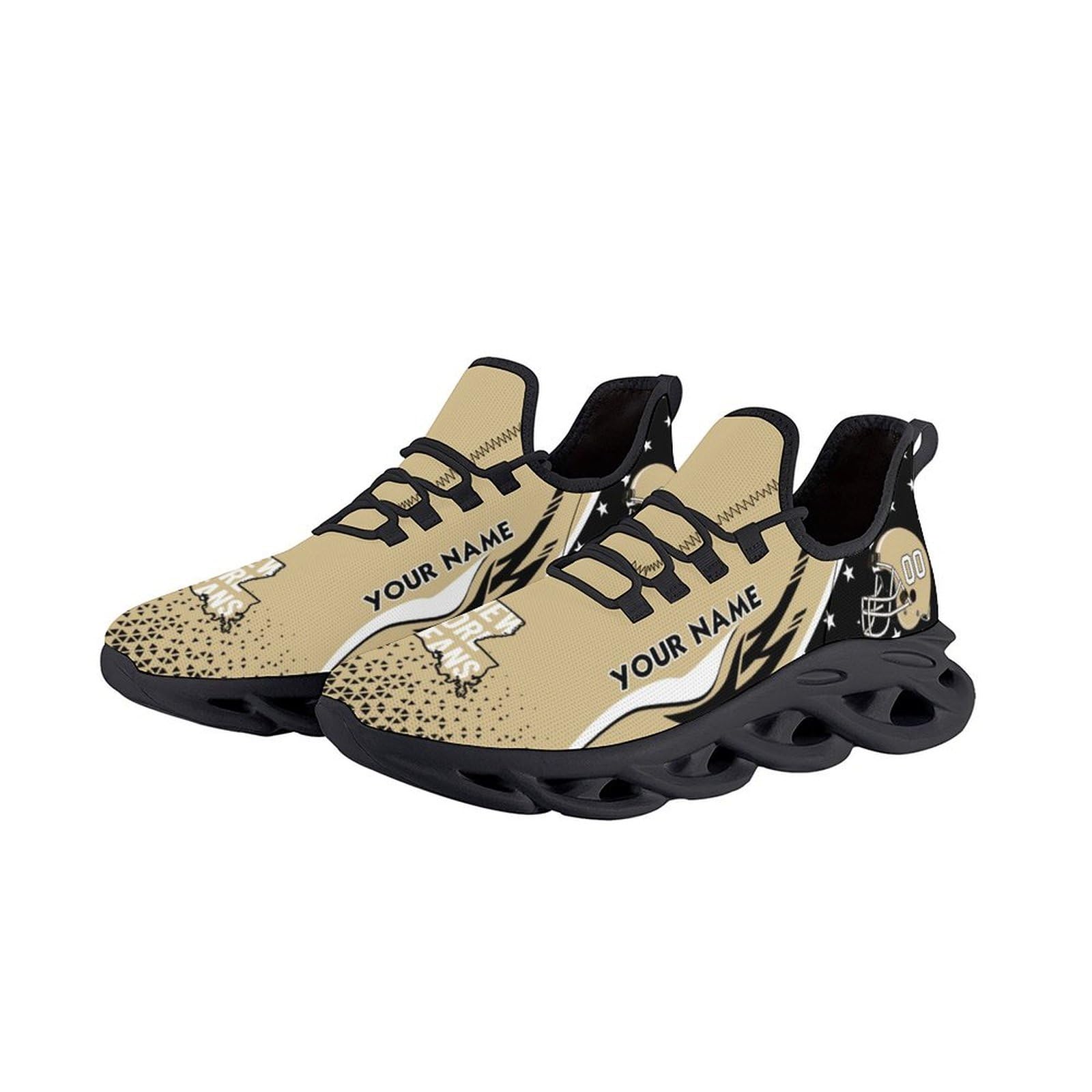 Custom Personalized Football Sneakers - Slip-on City Sports Shoes with Name & Number - Best Gifts for Football Fans (Men & Women) - Perfect for Training, Matches & Casual Wear
