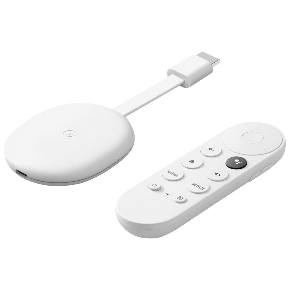 Google Chromecast with Google TV HD Streaming Stick - 1080p Media Player, Voice Remote, Netflix, Disney+, Hulu - Snow White (GA03131-US) - Perfect for Home Entertainment & Smart TV Streaming