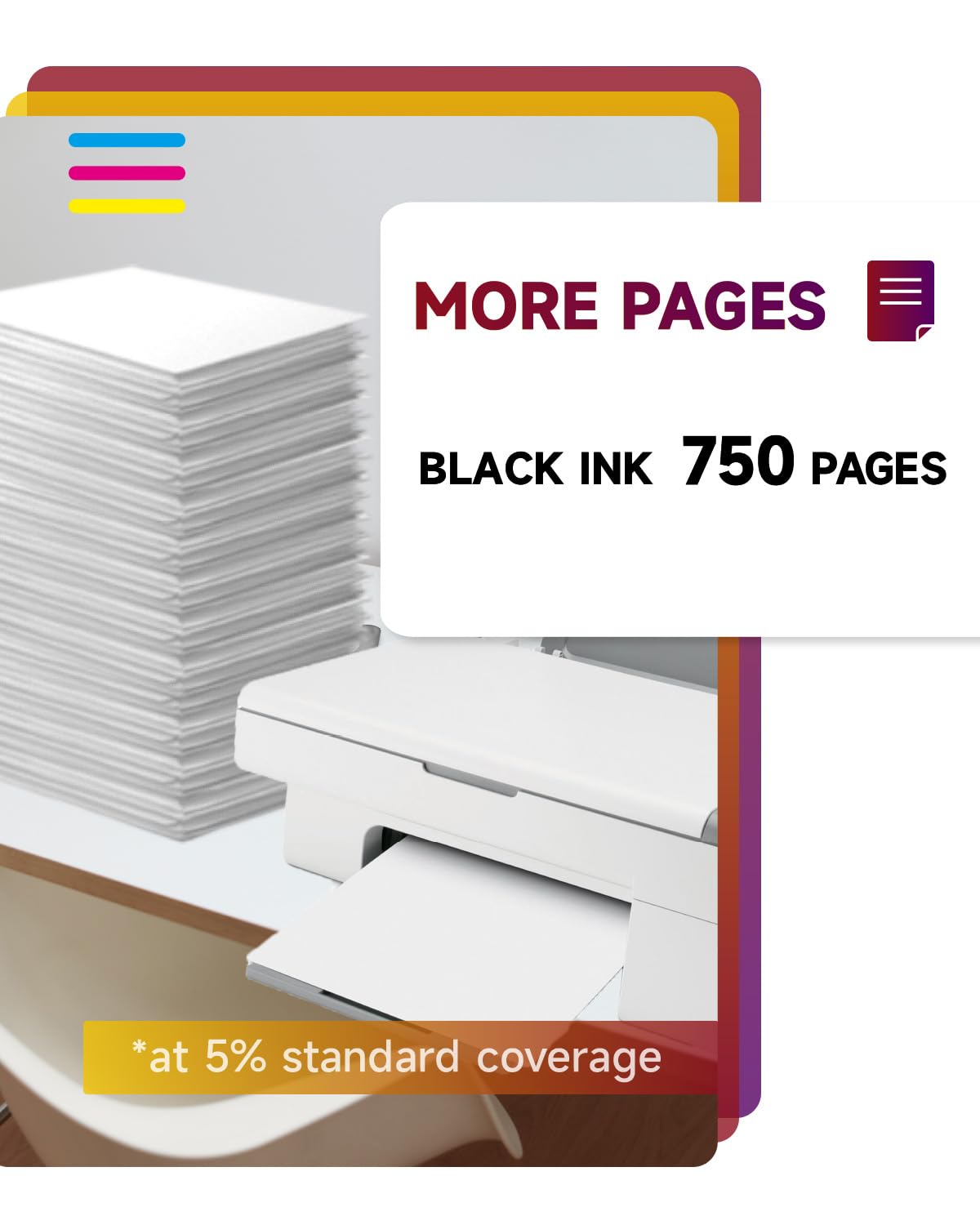 Sunnieink 304 Black Ink Cartridge Replacement for HP 304 - Compatible with Envy 5020, 5010, 5030 & DeskJet 2600, 2630, 3720 Series - High-Quality Printer Ink for Home & Office Use