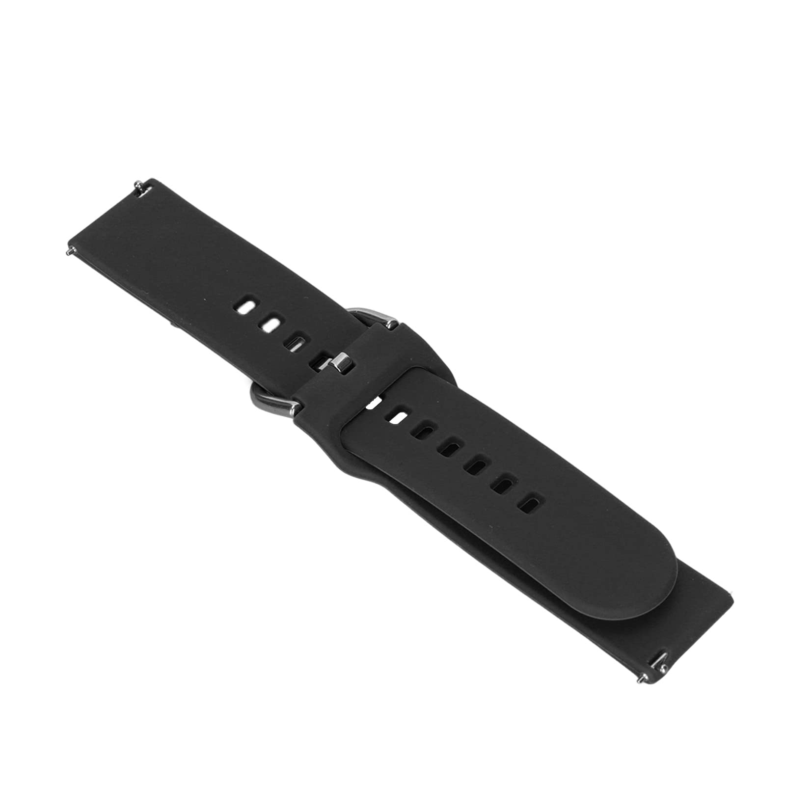 Premium Soft Silicone Watch Band for Amazfit Bip U - Skin-Friendly, Adjustable, Anti-Lost Smartwatch Strap (Black) | Perfect for Workouts, Running & Daily Wear