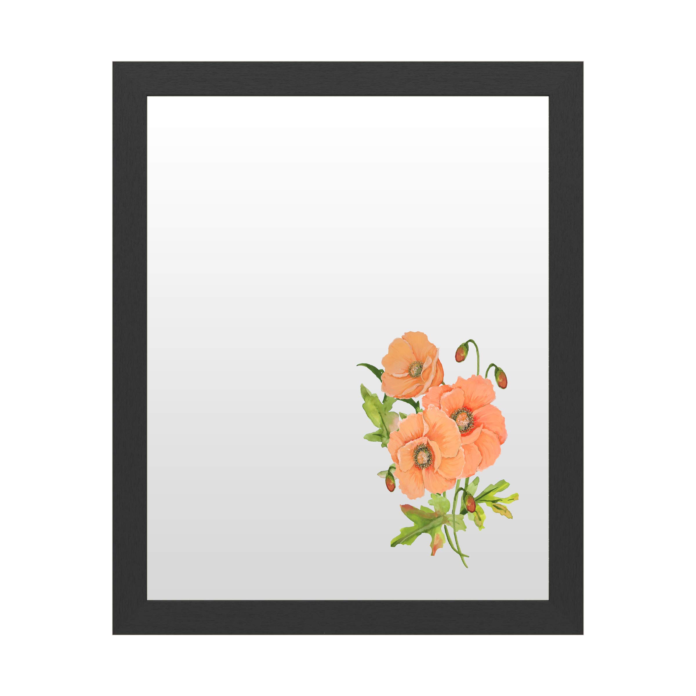 Trademark Fine Art 'Botanicals 5' White Framed Art Print by Jean Plout - 16x20 Inches - Perfect for Living Room, Bedroom & Office Decor