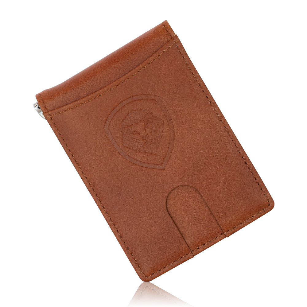 Premium Genuine Leather Brown Wallet & Keychain Set for Men - Stylish and Durable Gift for Everyday Use, Travel, and Business
