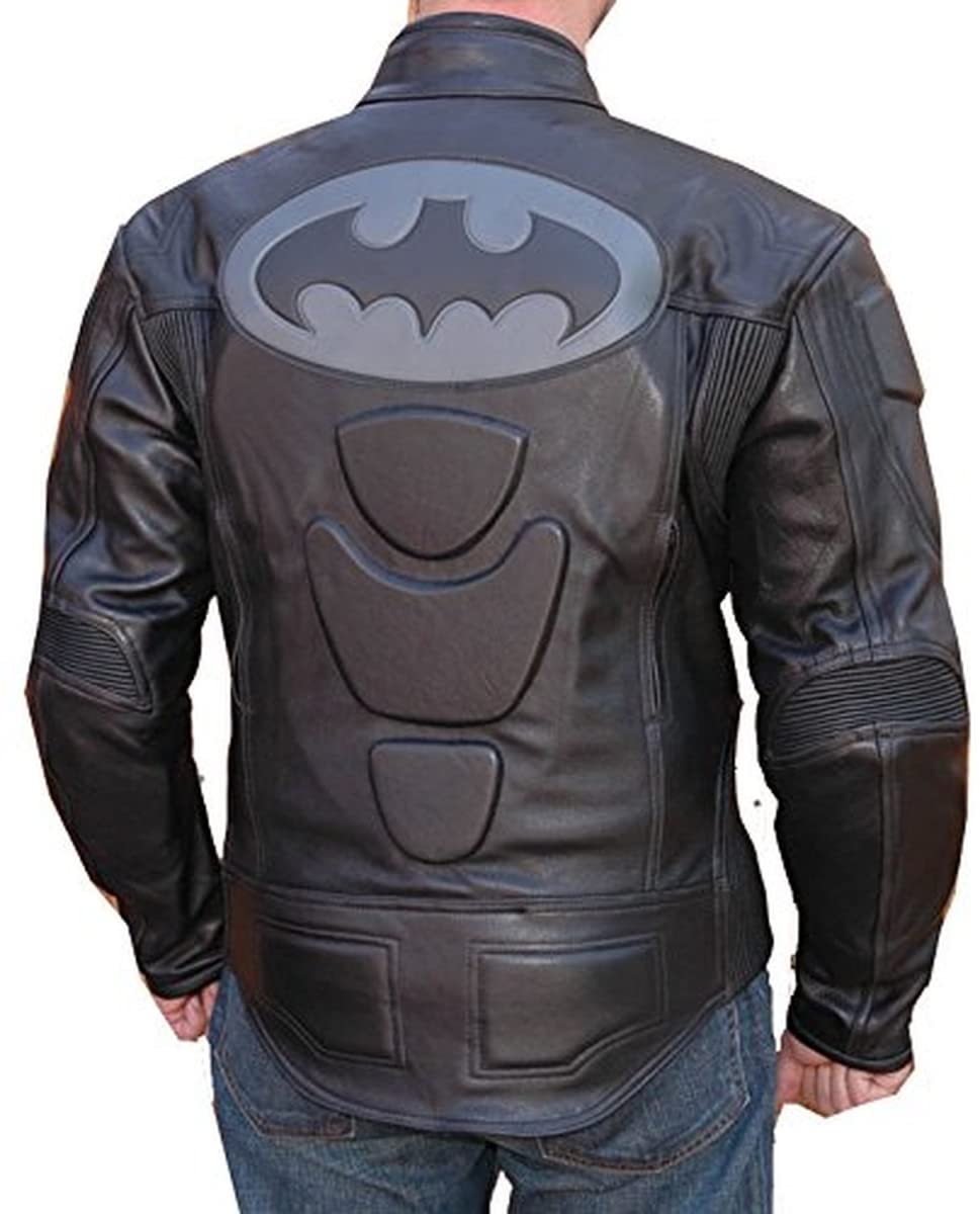 Bat Motorcycle Leather Jacket - Premium Racing Riding Jacket for Men - Perfect for Motorcycle Enthusiasts & Bikers