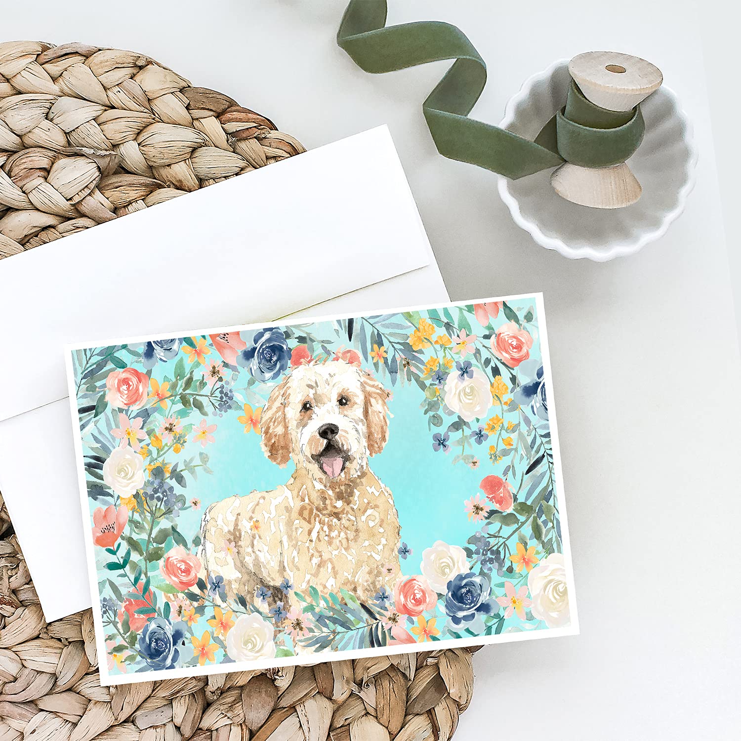 Premium Goldendoodle Greeting Cards & Envelopes Set - 8 Blank A7 (5x7) Note Cards for All Occasions | Perfect for Birthdays, Thank You Notes & Holiday Wishes