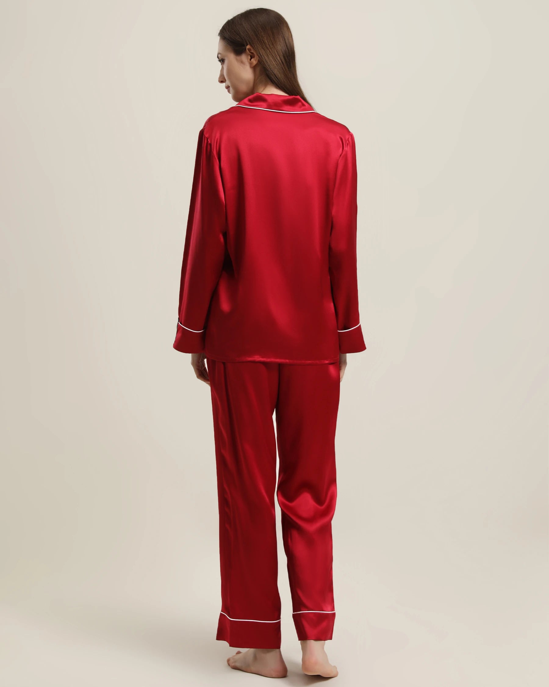 22 Momme Classic Silk Pajamas Set for Women - Luxurious 100% Mulberry Silk Sleepwear - Soft & Breathable Nightwear for Comfortable Sleep & Relaxation at Home