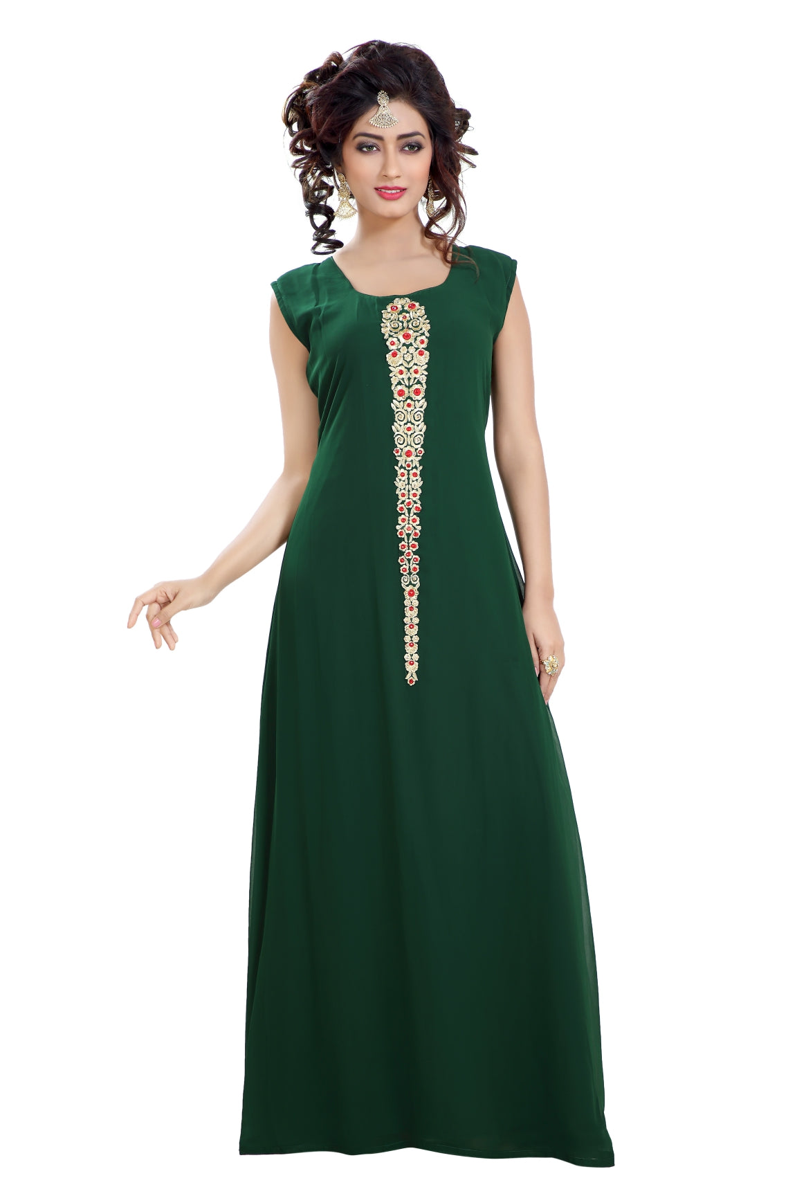 Elegant Designer Maxi Dress Robe Jalabiya – Flowy Long Abaya for Women | Perfect for Eid, Wedding & Special Occasions