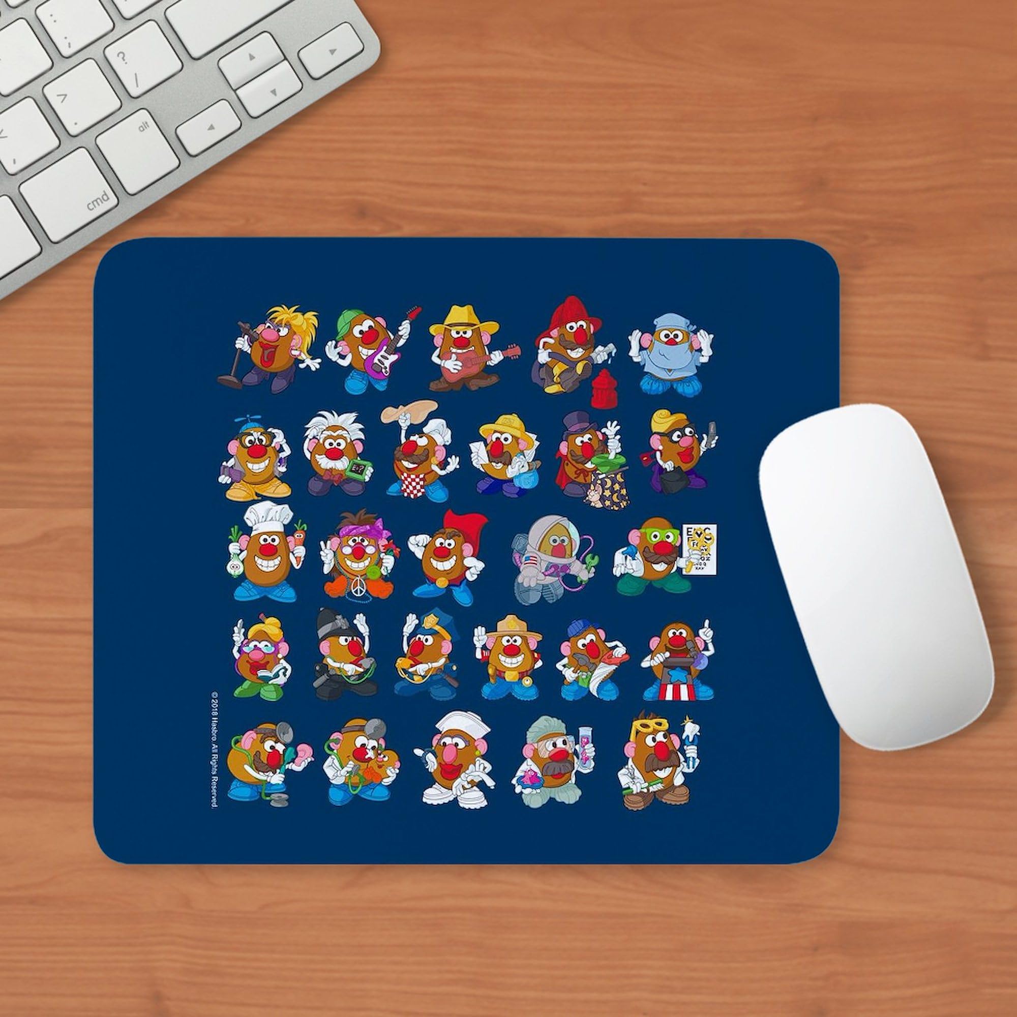 Non-Slip Rubber Gaming Mousepad with Mr. Potato Head Design - Perfect for Office, Home & Gaming Setups | CafePress