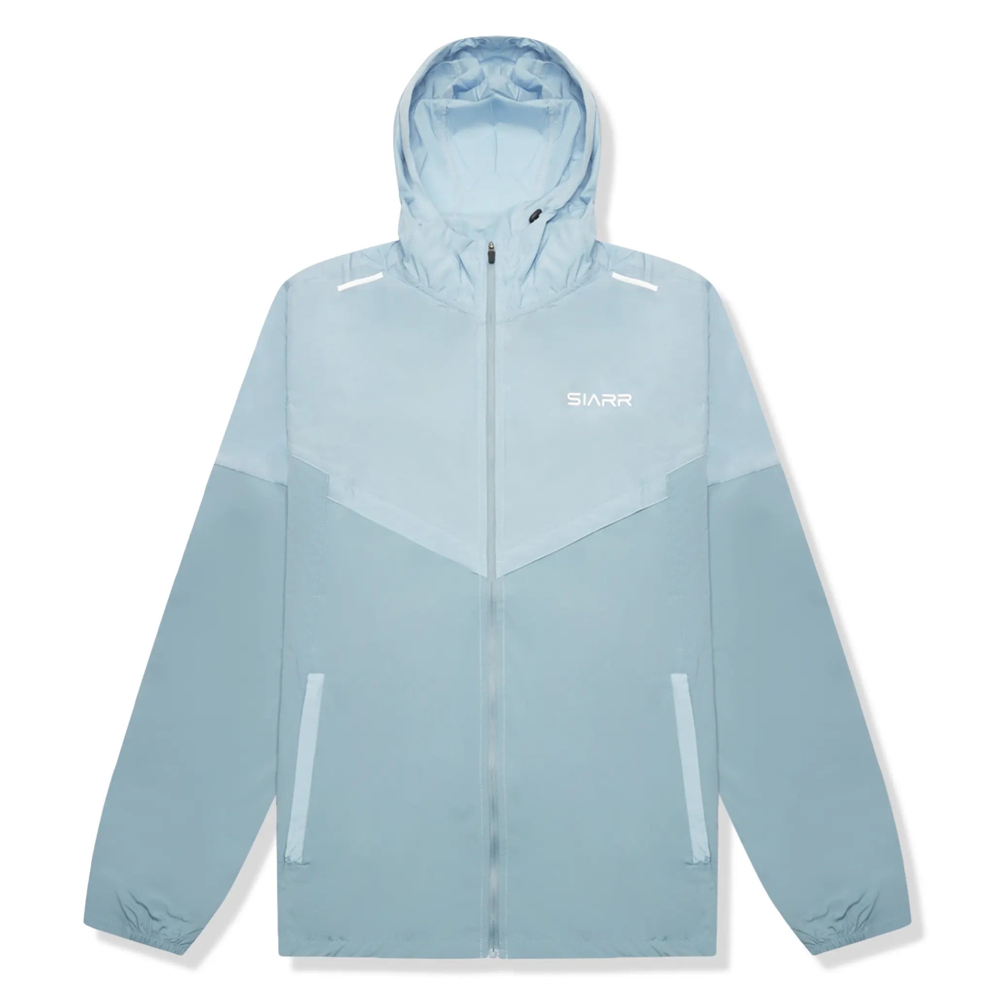 SIARR Performance Baby Blue Windrunner Jacket - Lightweight Waterproof Running Jacket for Men & Women - Perfect for Outdoor Jogging, Hiking & Athletic Activities