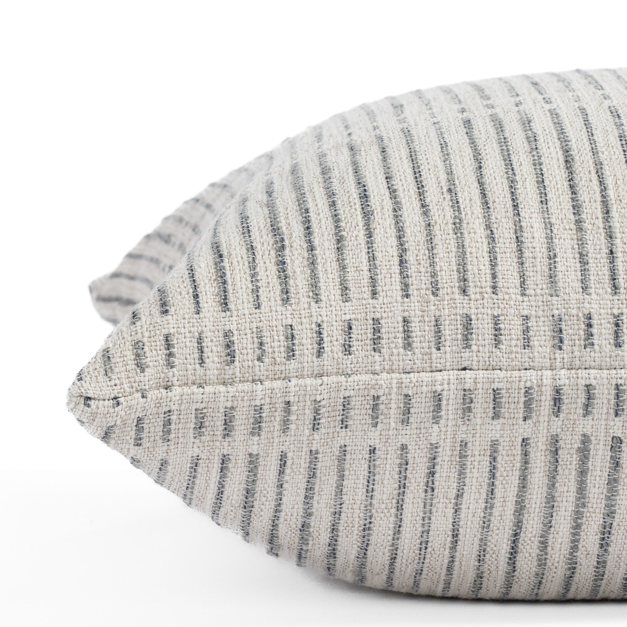Stylish Carson Stripe 20x20 Decorative Throw Pillow in Stone Blue - Perfect for Sofa, Bedroom & Living Room Decor