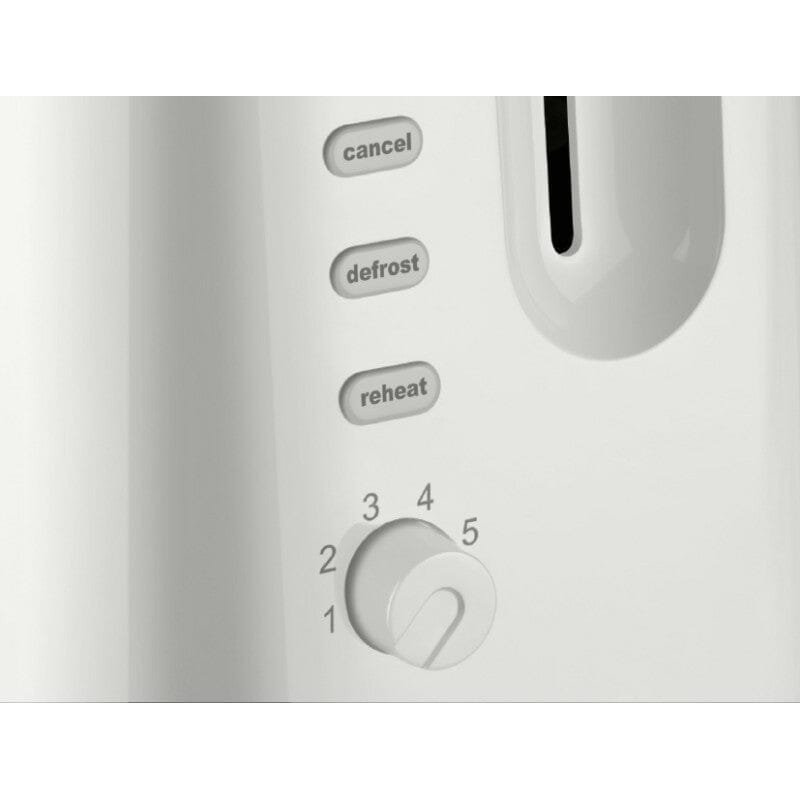 Cornell 2-Slice Pop Up Toaster - CTEDC2000WH (White) & CTEDC2000BK (Black) - Perfect for Breakfast, Dorm Rooms & Small Kitchens