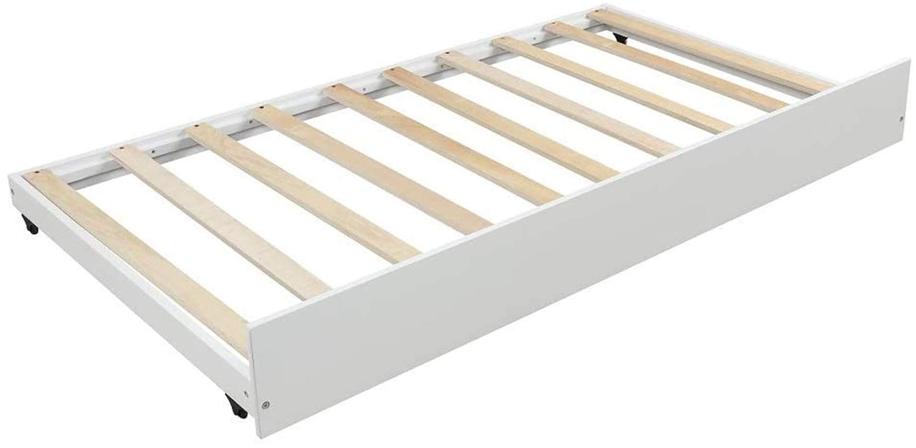 Harper & Bright Designs Twin Size House Bed Frame with Trundle - Kids Daybed with Roof Design, No Box Spring Needed - Perfect for Bedrooms, Playrooms & Sleepovers
