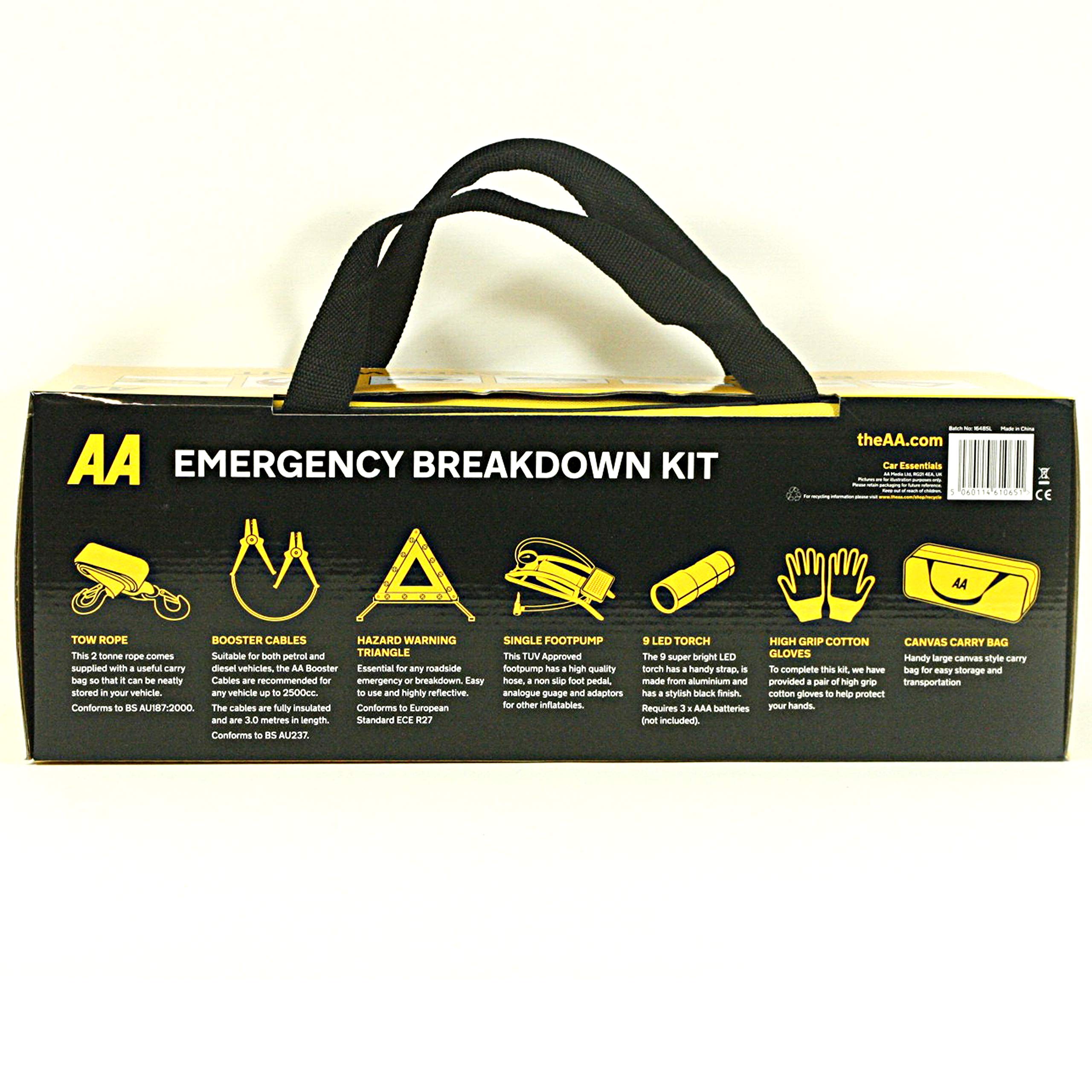 Car Emergency Breakdown Kit - Essential Roadside Assistance Tools for Safety & Convenience | Perfect for Road Trips, Long Drives & Vehicle Emergencies