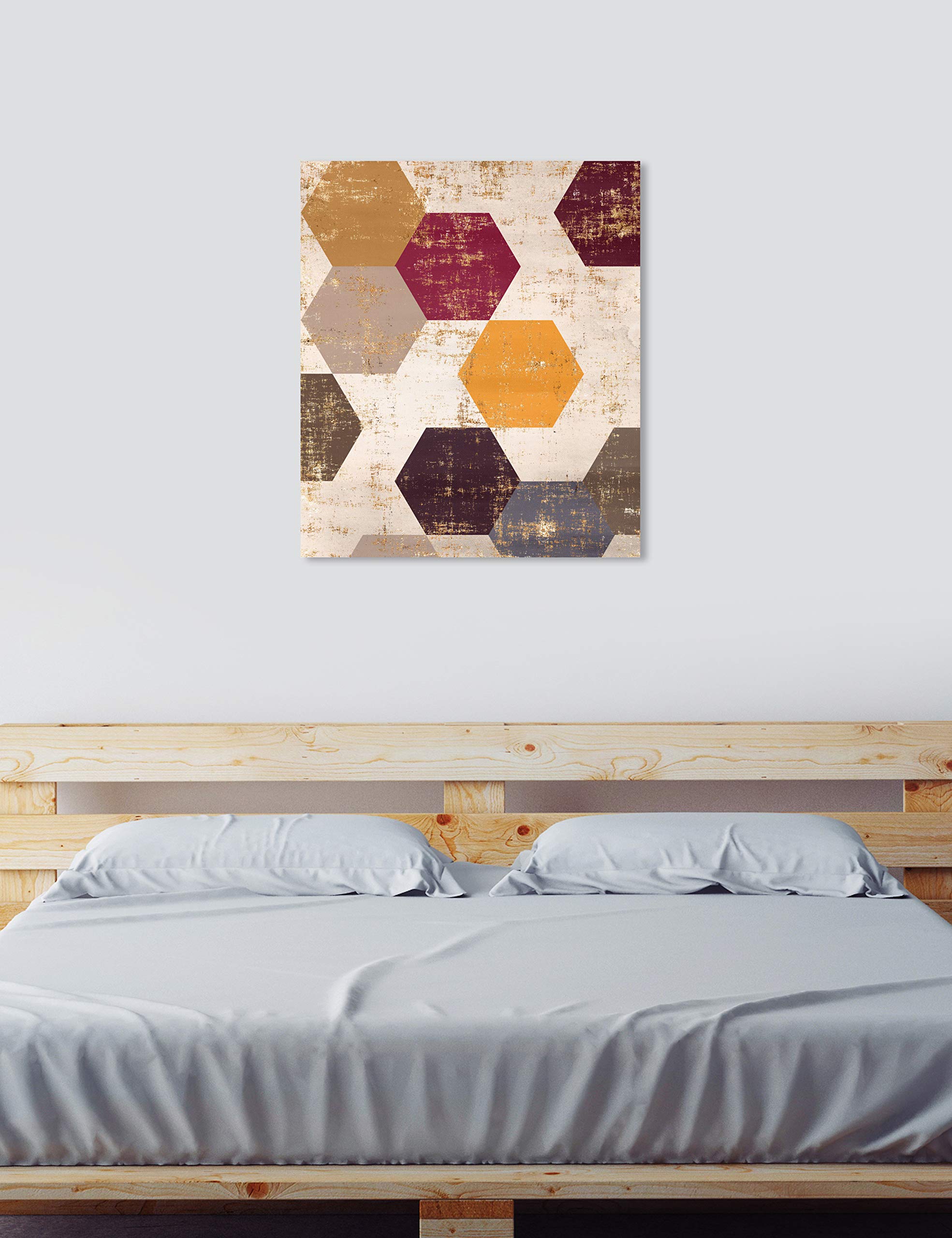 Abstract Wall Art Canvas Print 'Queen Bee Warm' by Oliver Gal Artist Co. - 36