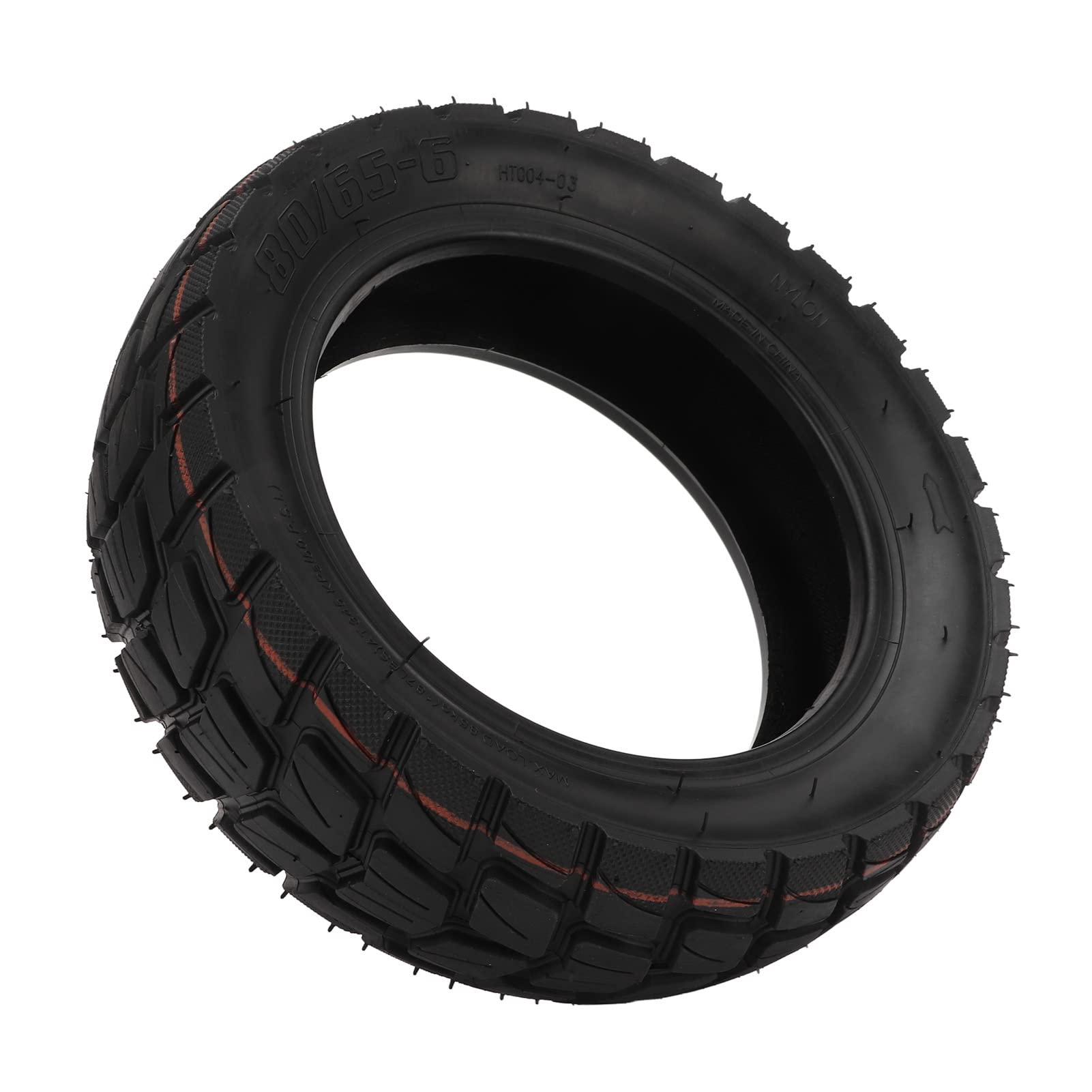 80/65-6 Electric Scooter Tire - Shock Absorbing Rubber Replacement Wheels for All Weather Conditions | Perfect for Commuting, Off-Road & Rainy/Snowy Days