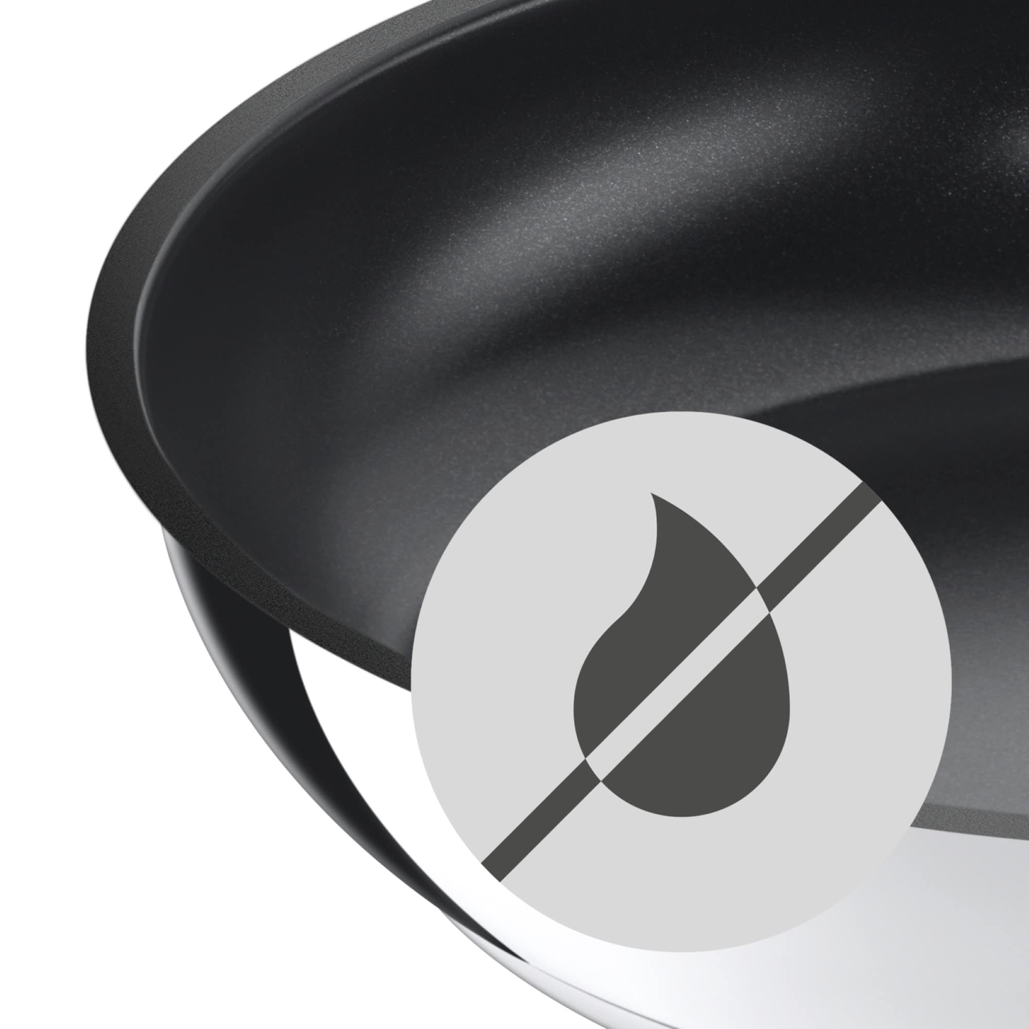 WMF Durado Induction Wok Pan - 28cm Stainless Steel Cookware, Oven Safe & Induction Compatible - Perfect for Stir-Frying, Searing & Asian Cooking