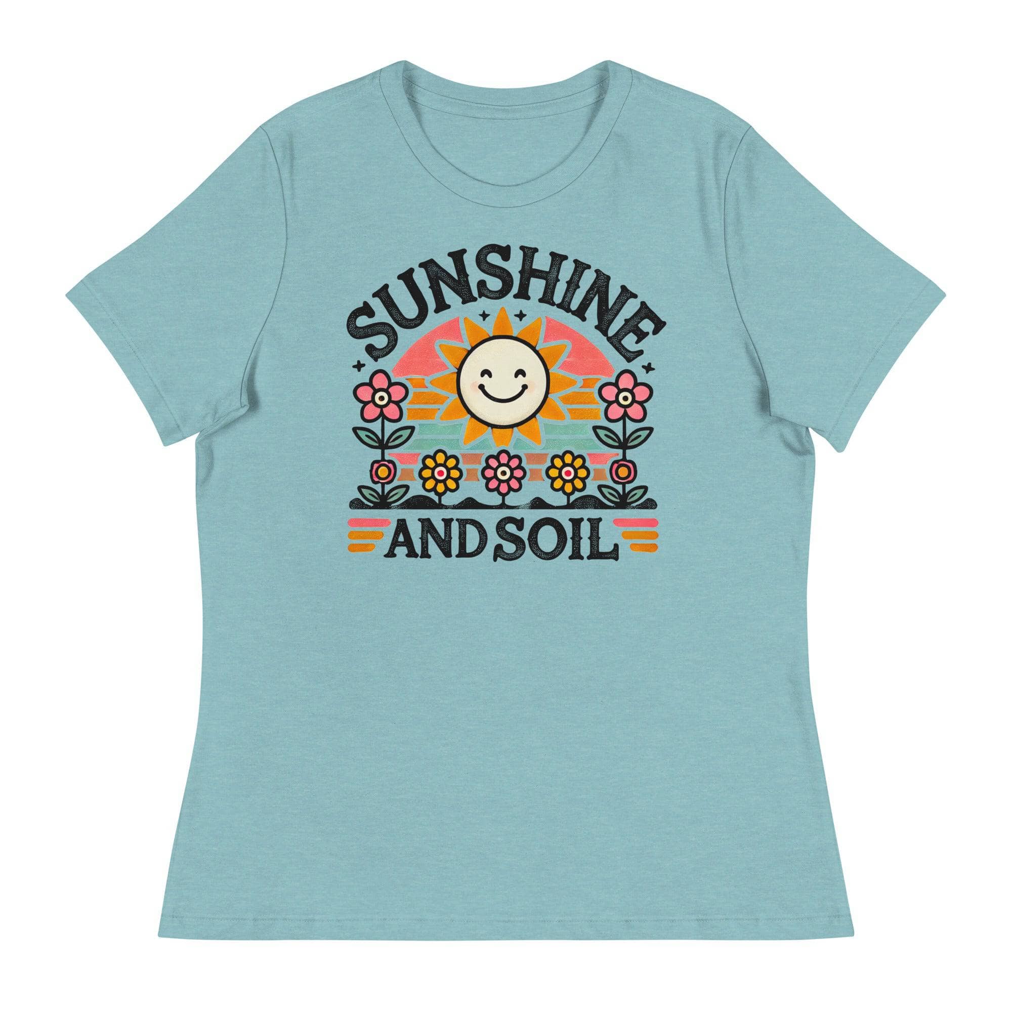 Sunshine and Soil Graphic T-Shirt - Comfortable Cotton Tee for Men & Women - Perfect for Outdoor Adventures, Gardening, and Casual Wear