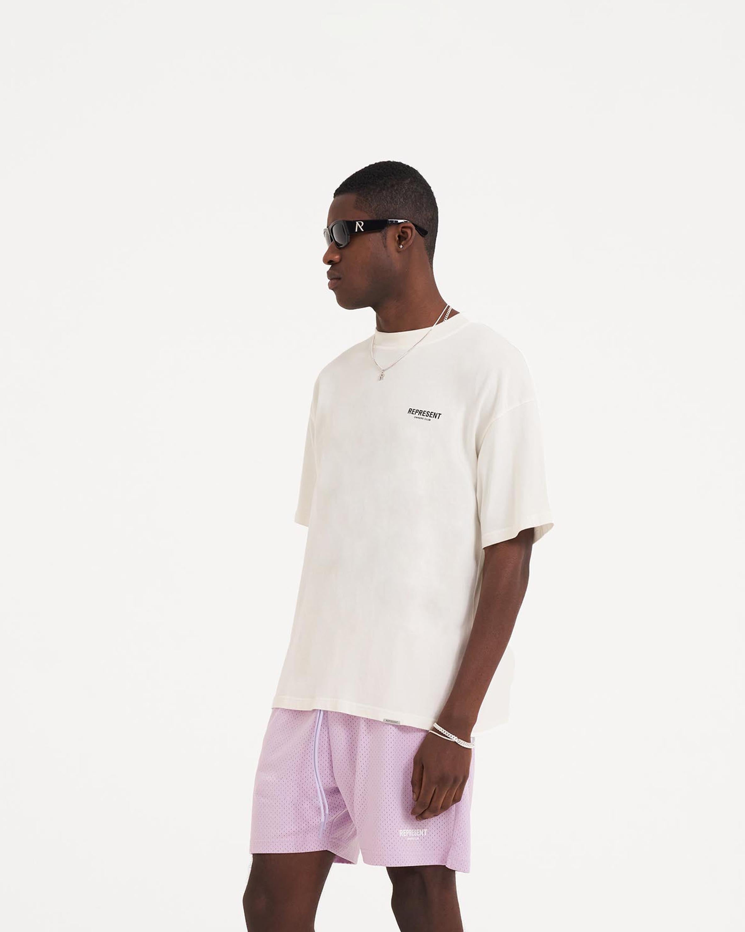 Represent Owners Club T-Shirt - Flat White | Premium Cotton Streetwear for Men & Women | Perfect for Casual Outfits, Street Style & Everyday Wear