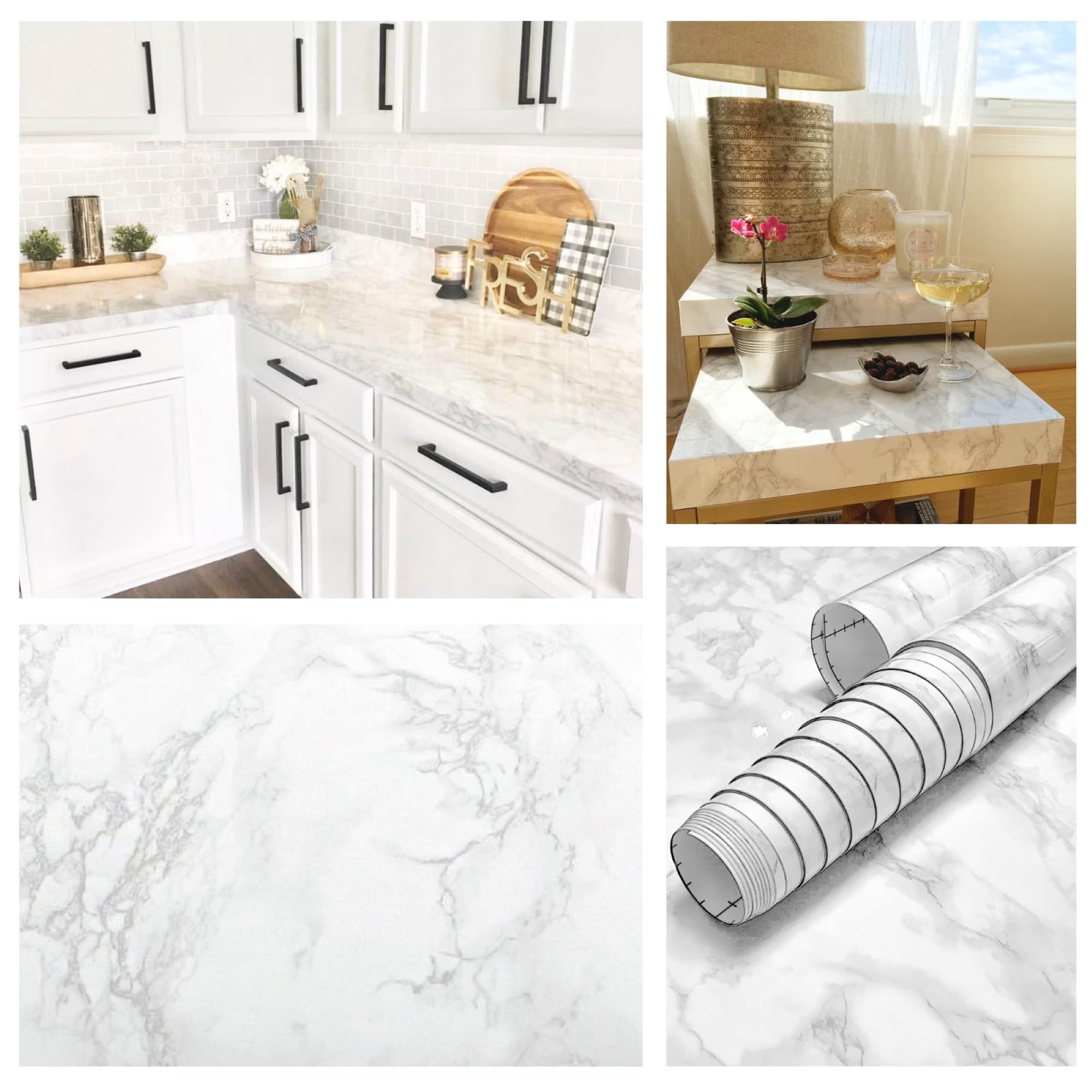 EZ Faux Marble Peel and Stick Countertop Paper - 36
