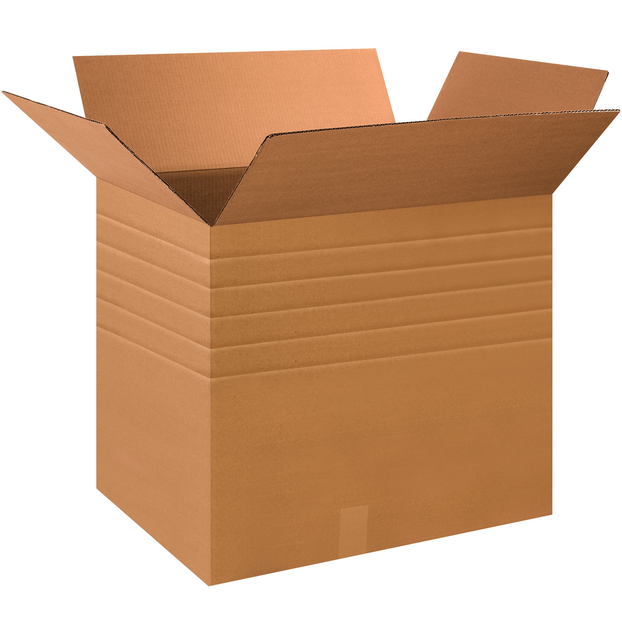 10 Pack Heavy Duty Corrugated Cardboard Boxes 28x20x24 Inches - Multi-Depth Moving & Shipping Boxes for Home, Office & Business Relocation - Durable Kraft Packaging Supplies for Storage & Transport