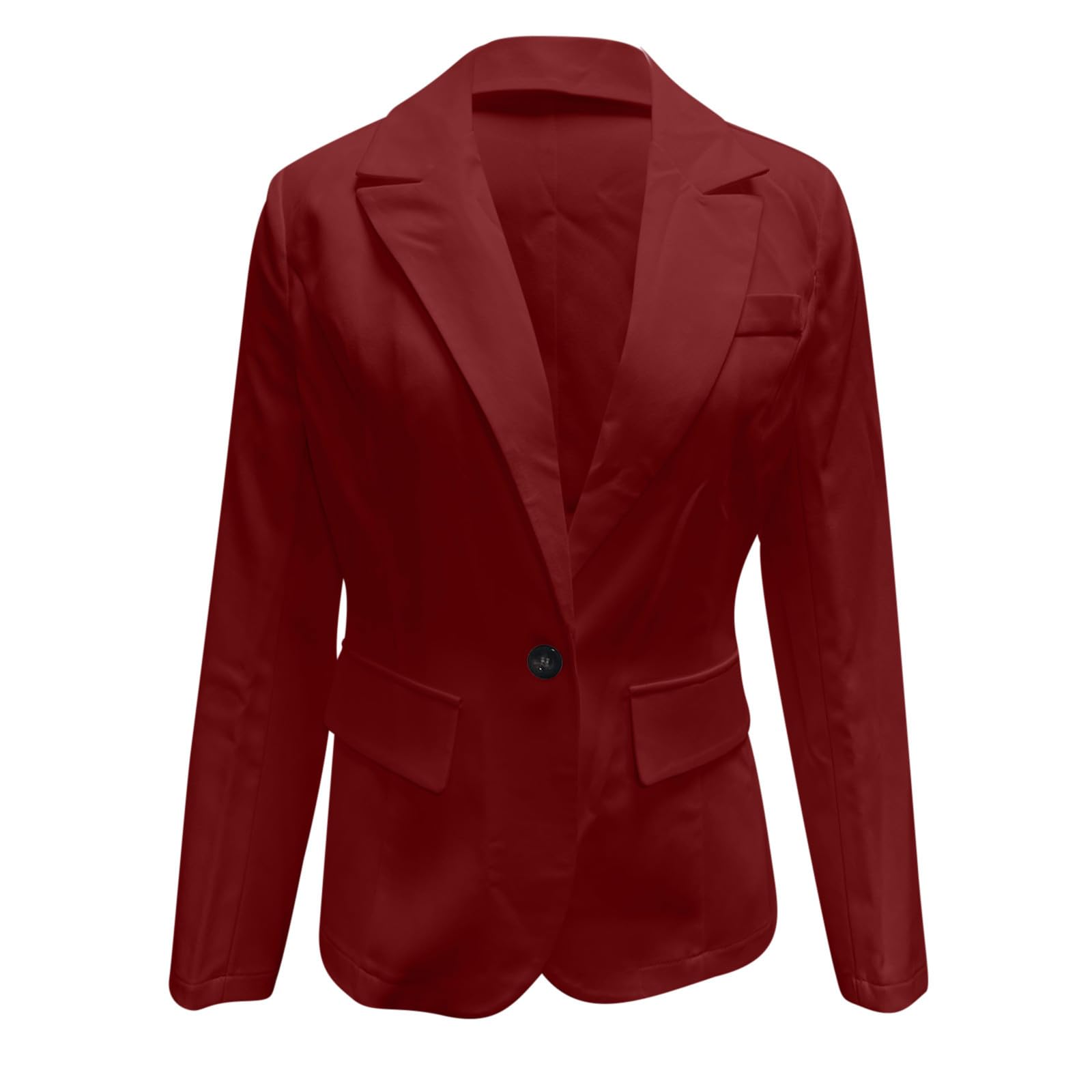 Trendy 2025 Women's Business Casual Blazer - Long Sleeve Open Front Cardigan Jacket with Pockets | Perfect for Office Work, Meetings & Professional Outfits
