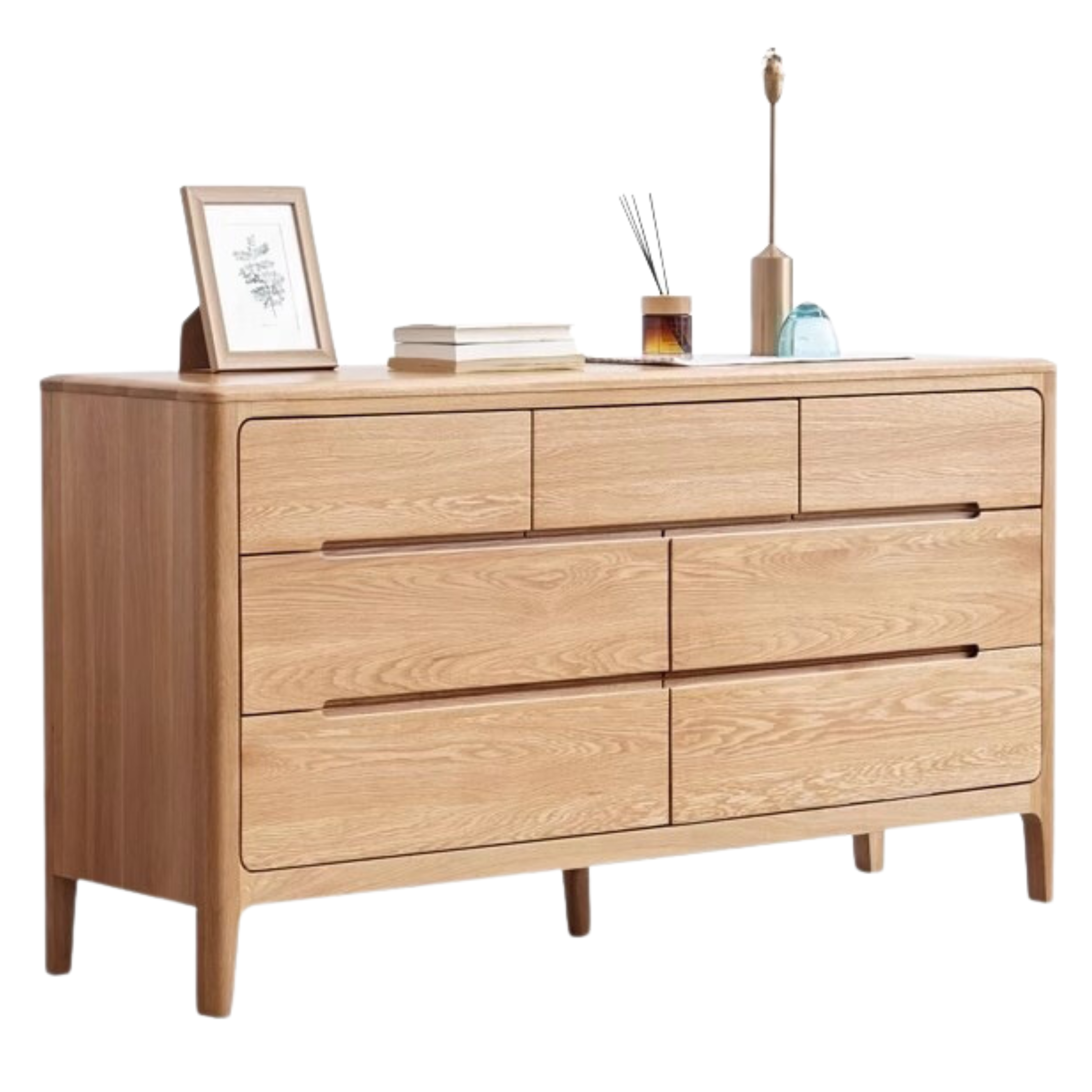 55.1x15.8x29.8inch / 140x40x75.8сm / Natural Wood Color / chest of drawers